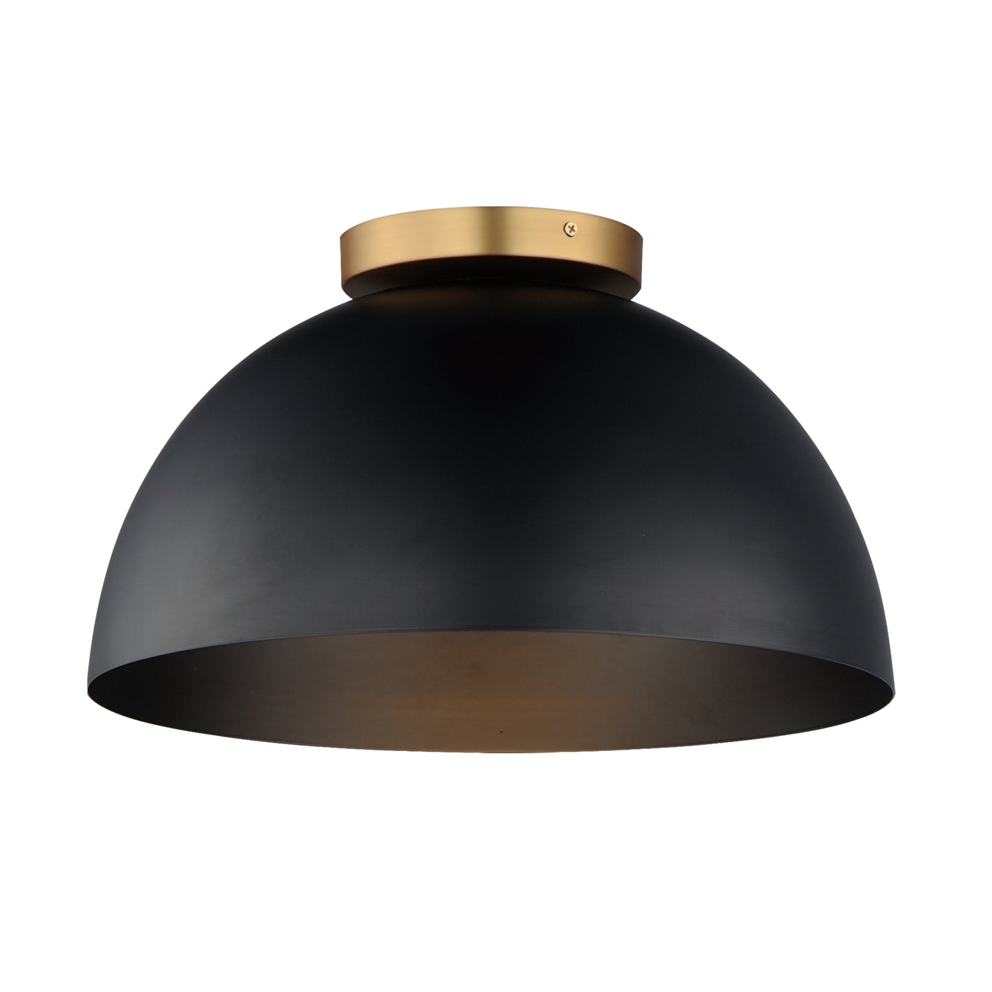 Thelonious 16" Flush Mount Black/Natural Aged Brass by Maxim Lighting