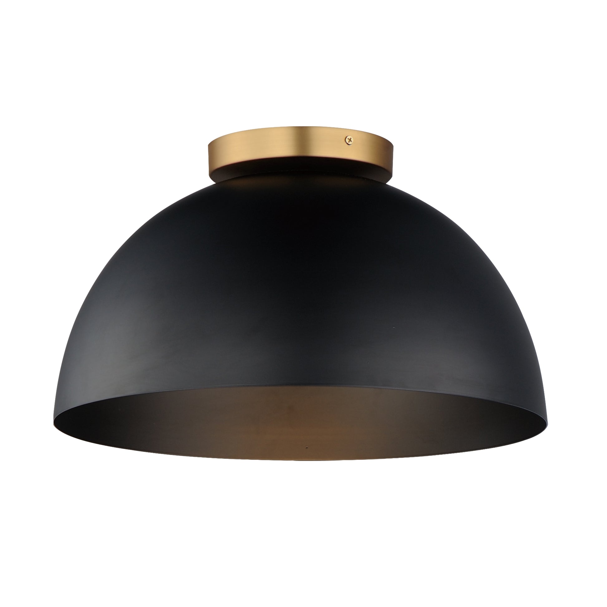 Thelonious 16" Flush Mount Black/Natural Aged Brass by Maxim Lighting
