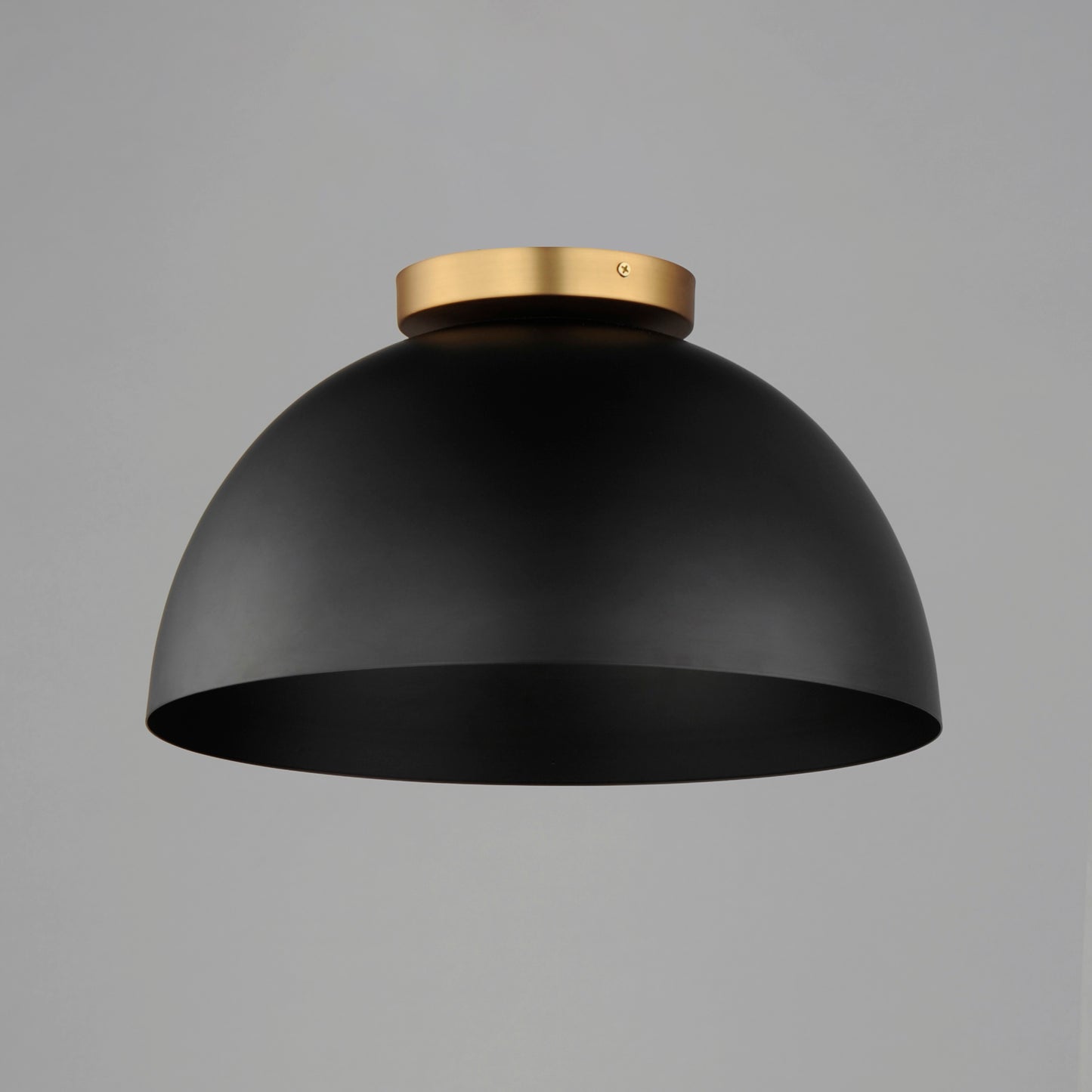 Thelonious 16" Flush Mount Black/Natural Aged Brass by Maxim Lighting
