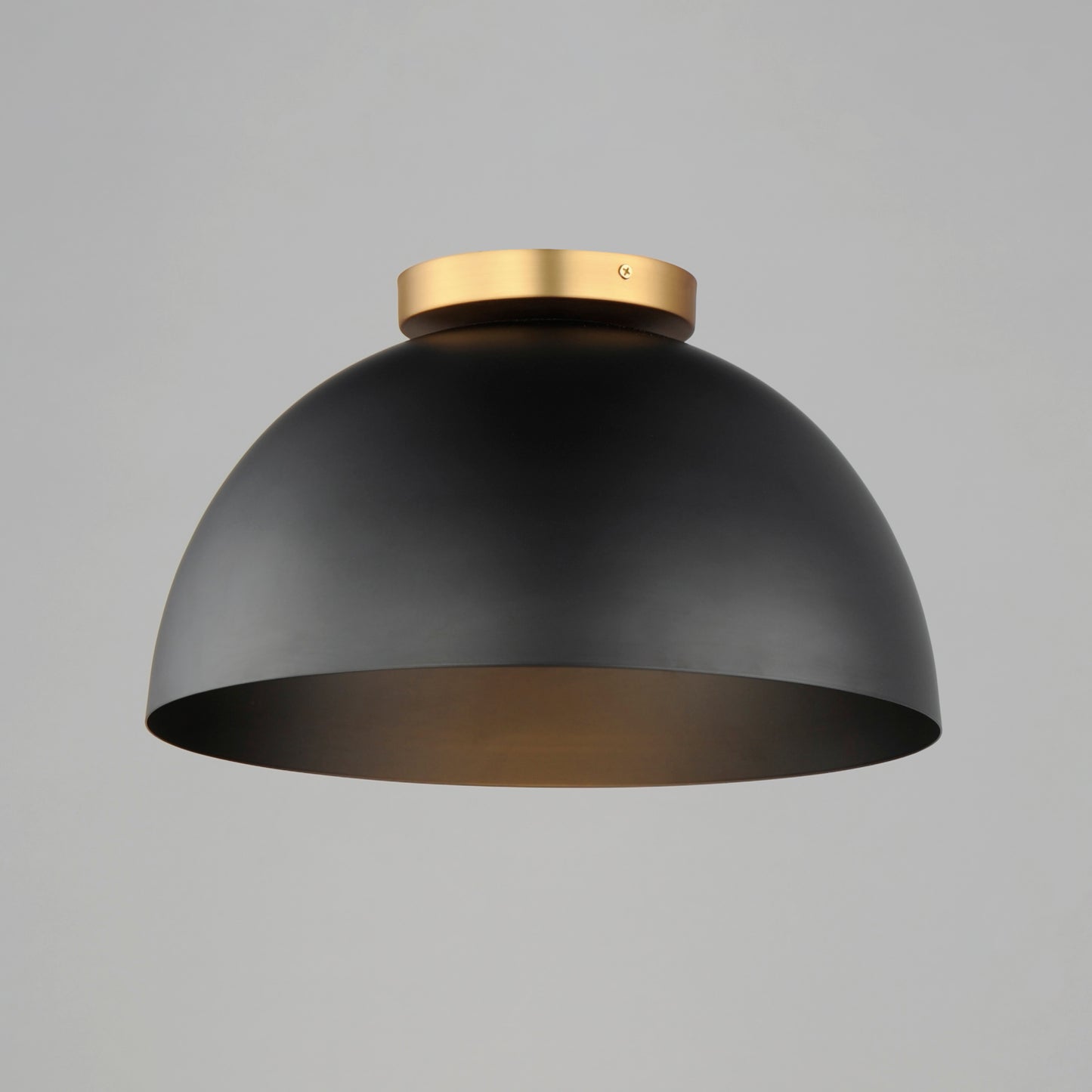 Thelonious 16" Flush Mount Black/Natural Aged Brass by Maxim Lighting