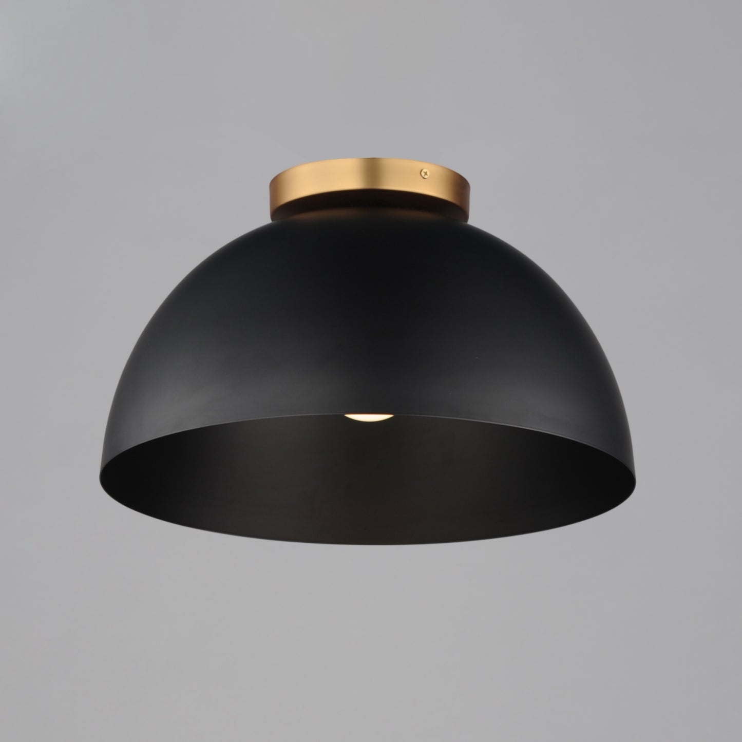 Thelonious 16" Flush Mount Black/Natural Aged Brass by Maxim Lighting