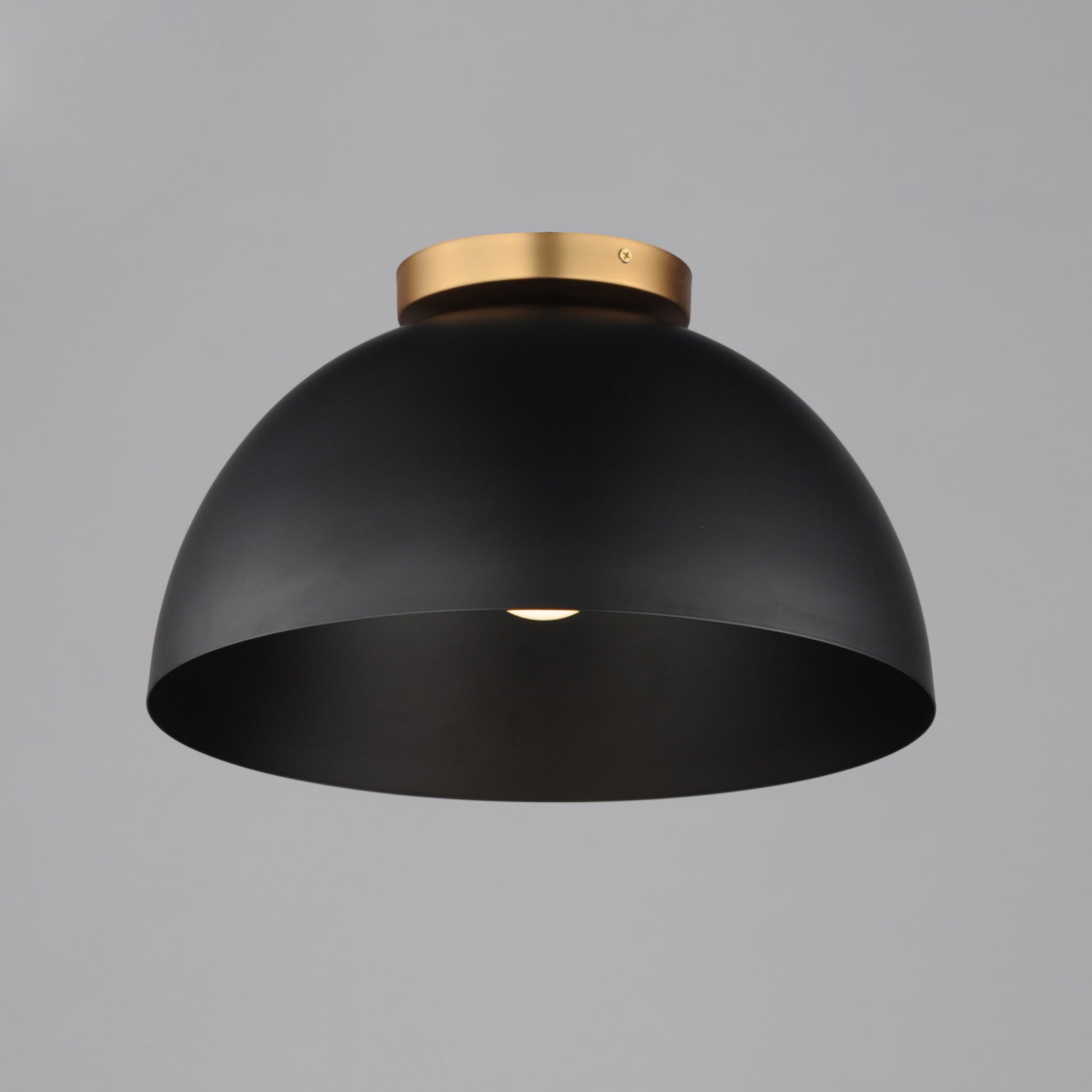 Thelonious 16" Flush Mount Black/Natural Aged Brass by Maxim Lighting