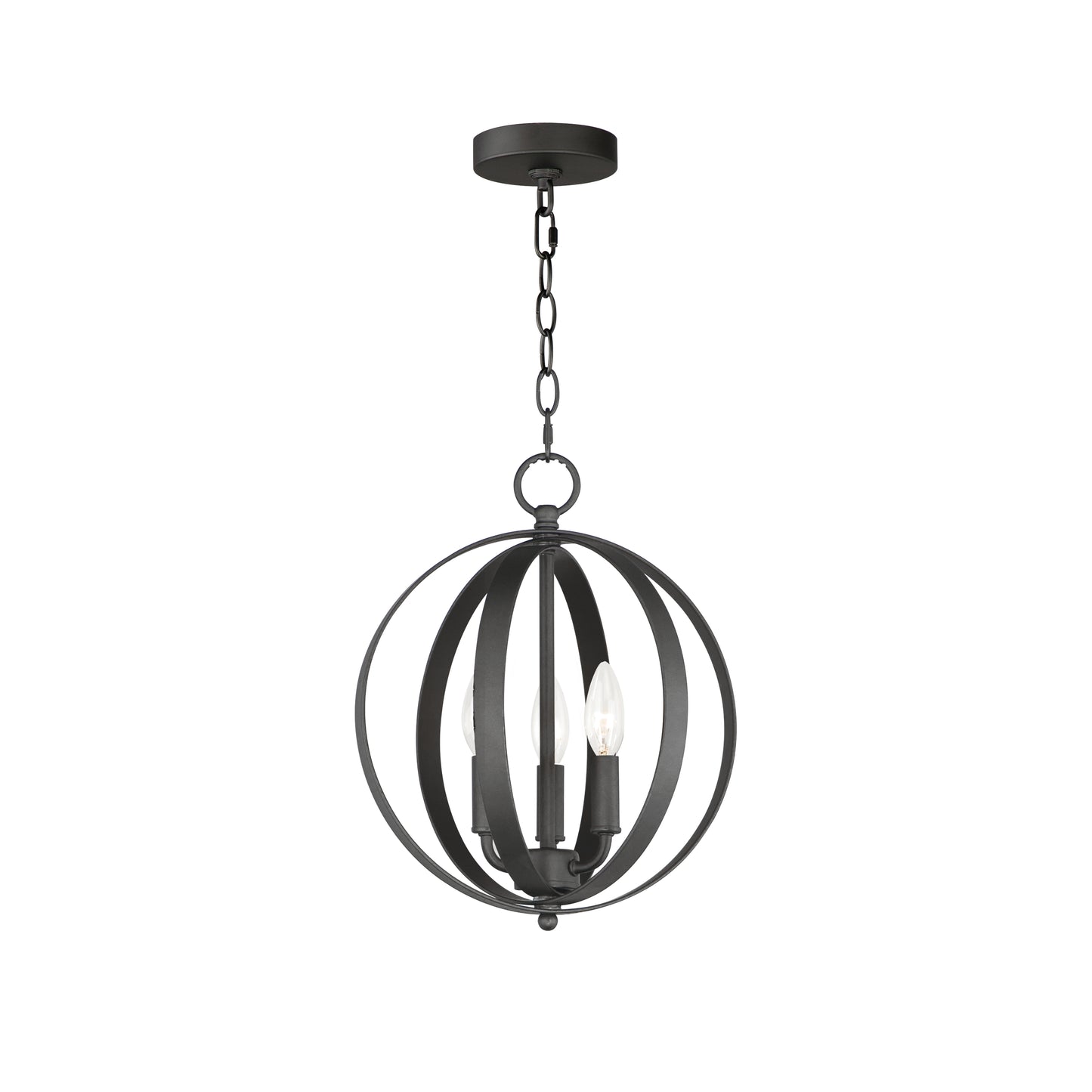 Provident 3-Light Chandelier Black by Maxim Lighting