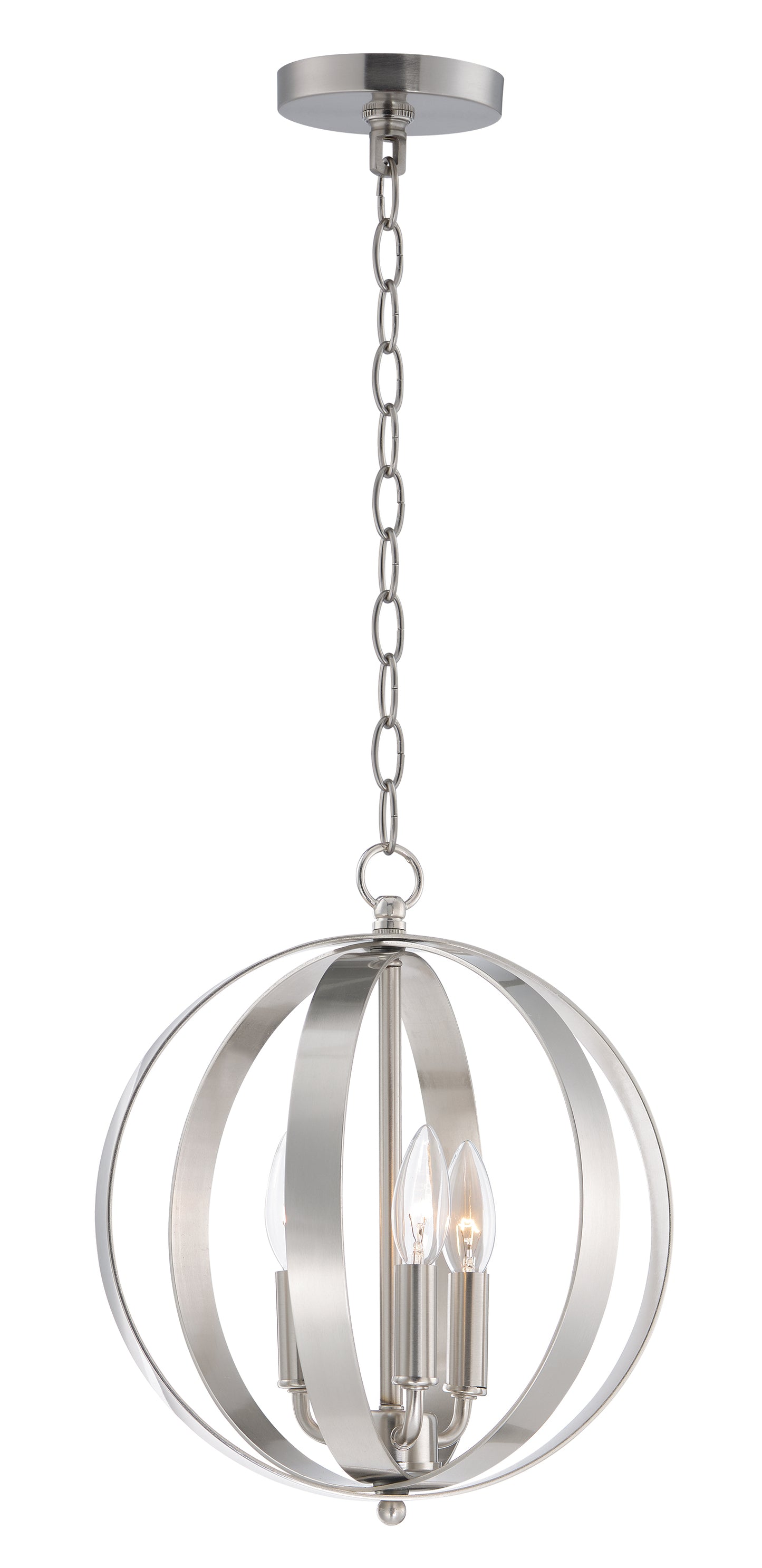 Provident 3-Light Chandelier Satin Nickel by Maxim Lighting