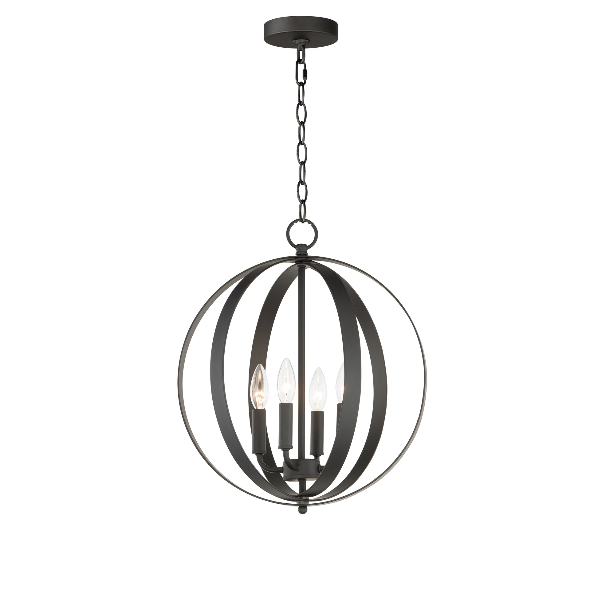 Provident 4-Light Chandelier Black by Maxim Lighting