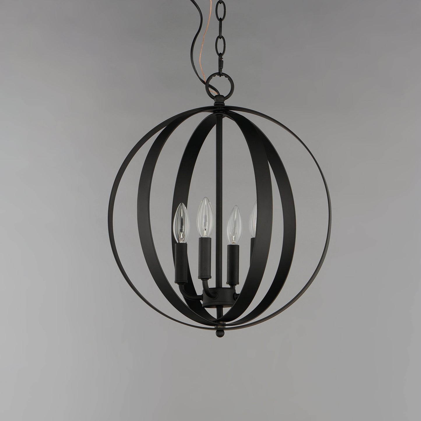 Provident 4-Light Chandelier Black by Maxim Lighting