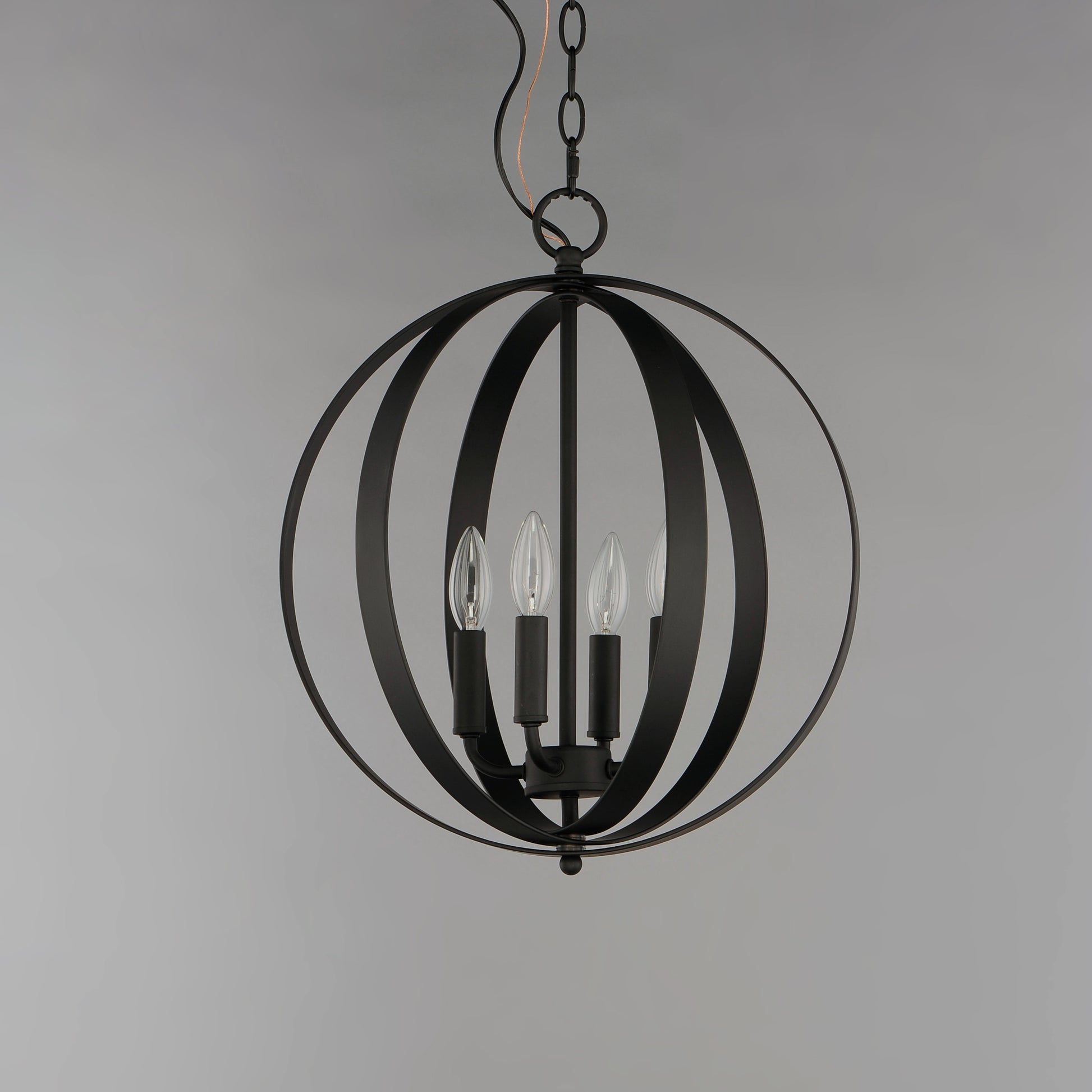 Provident 4-Light Chandelier Black by Maxim Lighting