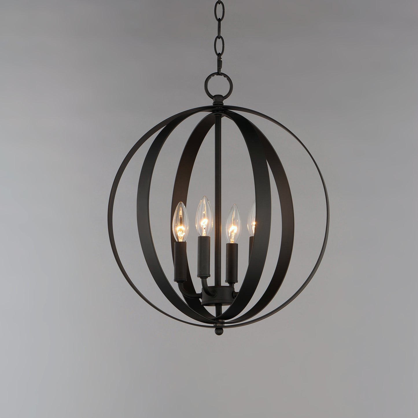 Provident 4-Light Chandelier Black by Maxim Lighting