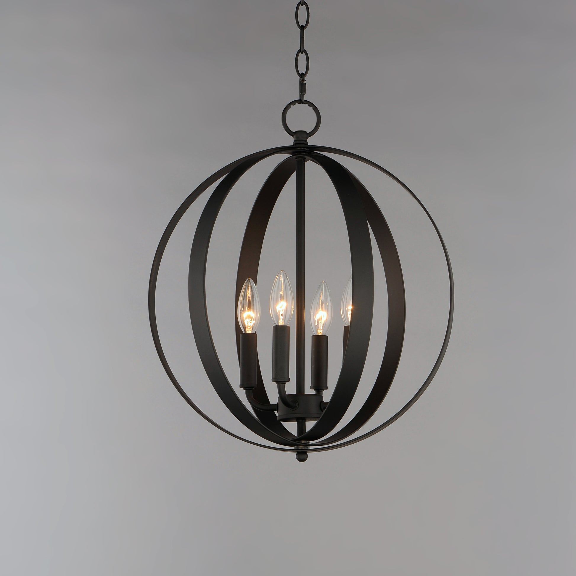 Provident 4-Light Chandelier Black by Maxim Lighting