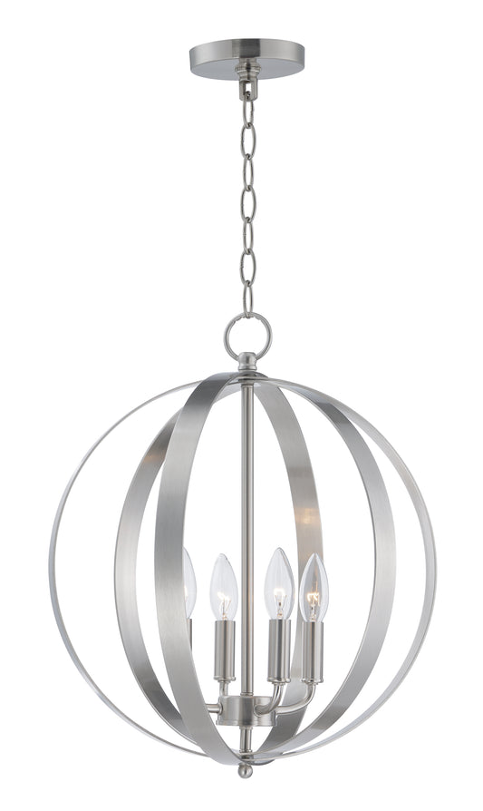 Provident 4-Light Chandelier Satin Nickel by Maxim Lighting