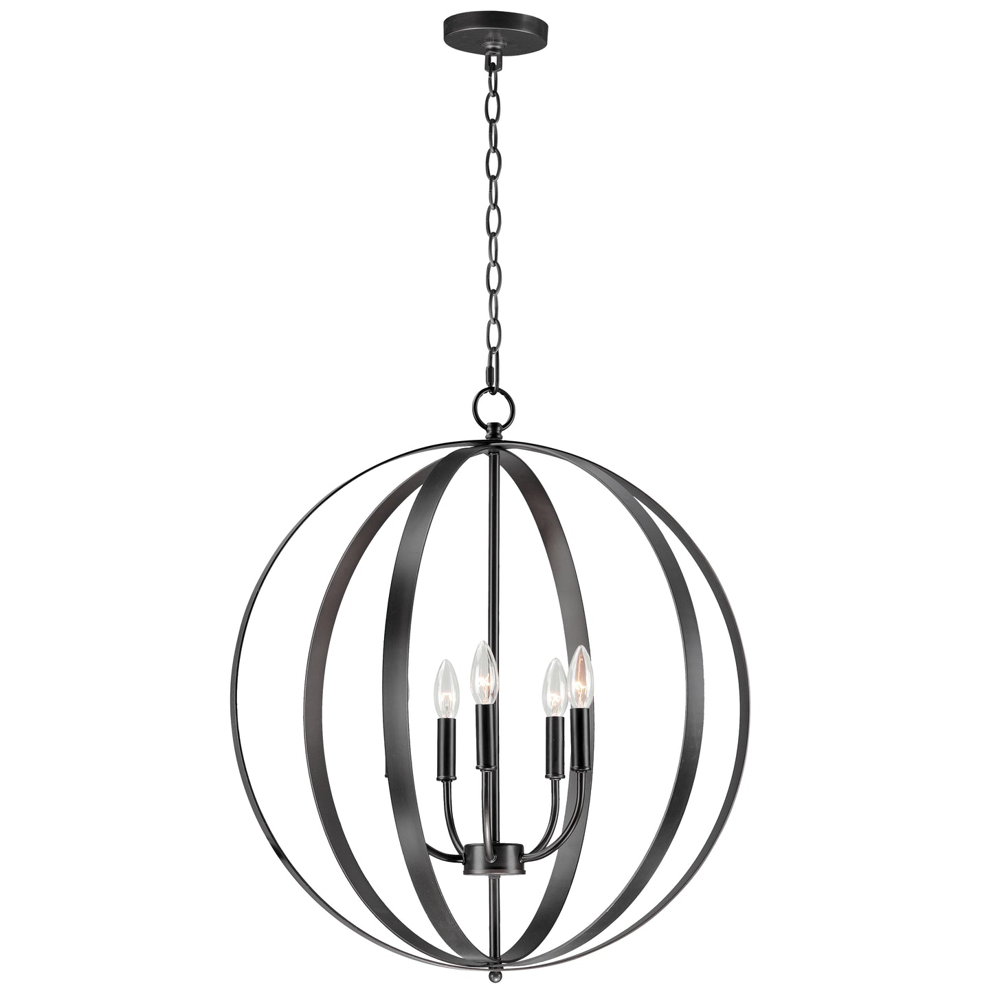 Provident 5-Light Chandelier Black by Maxim Lighting