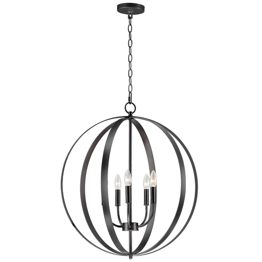 Provident 5-Light Chandelier Black by Maxim Lighting