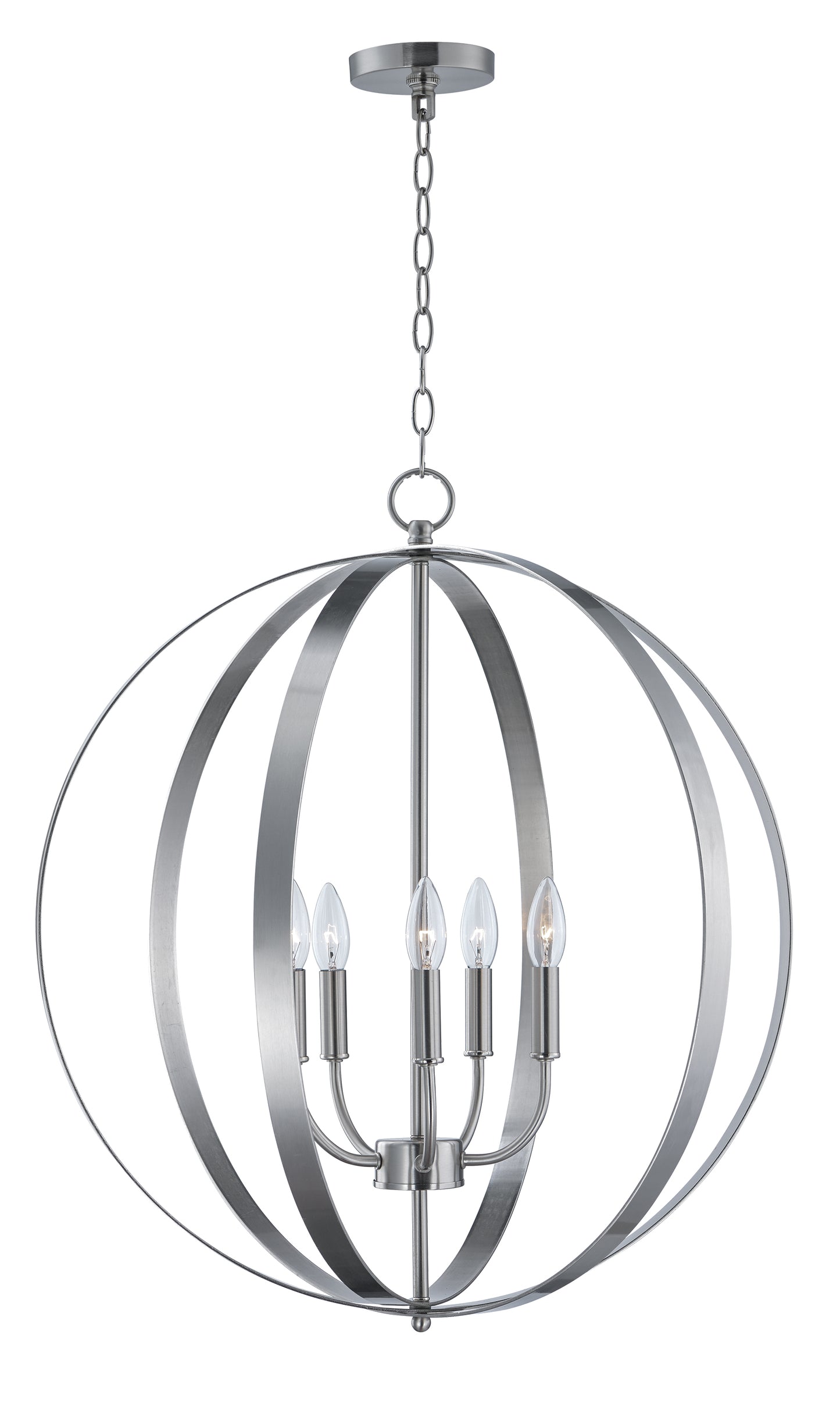 Provident 5-Light Chandelier Satin Nickel by Maxim Lighting