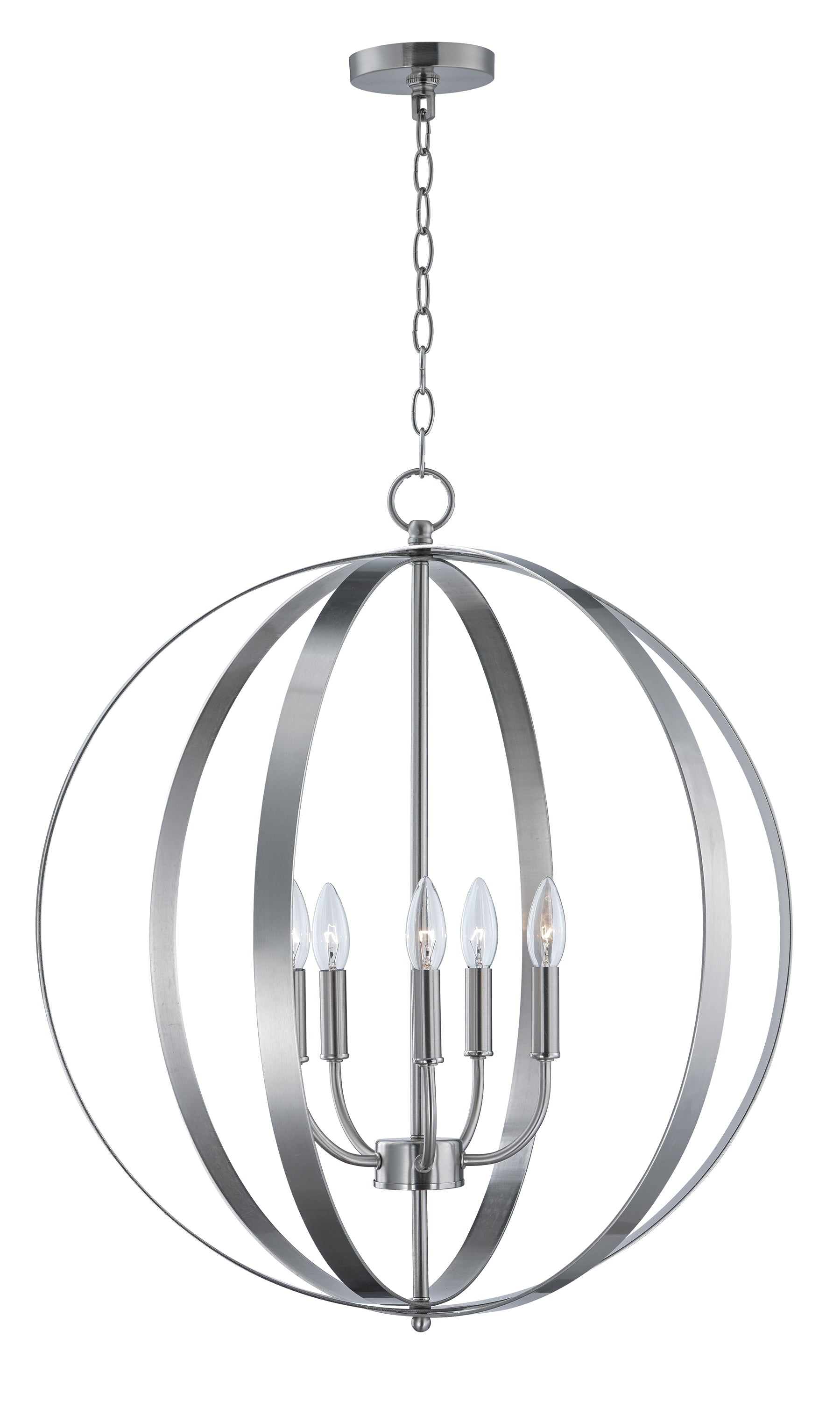 Provident 5-Light Chandelier Satin Nickel by Maxim Lighting