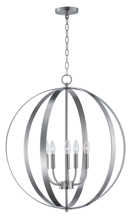 Provident 5-Light Chandelier Satin Nickel by Maxim Lighting