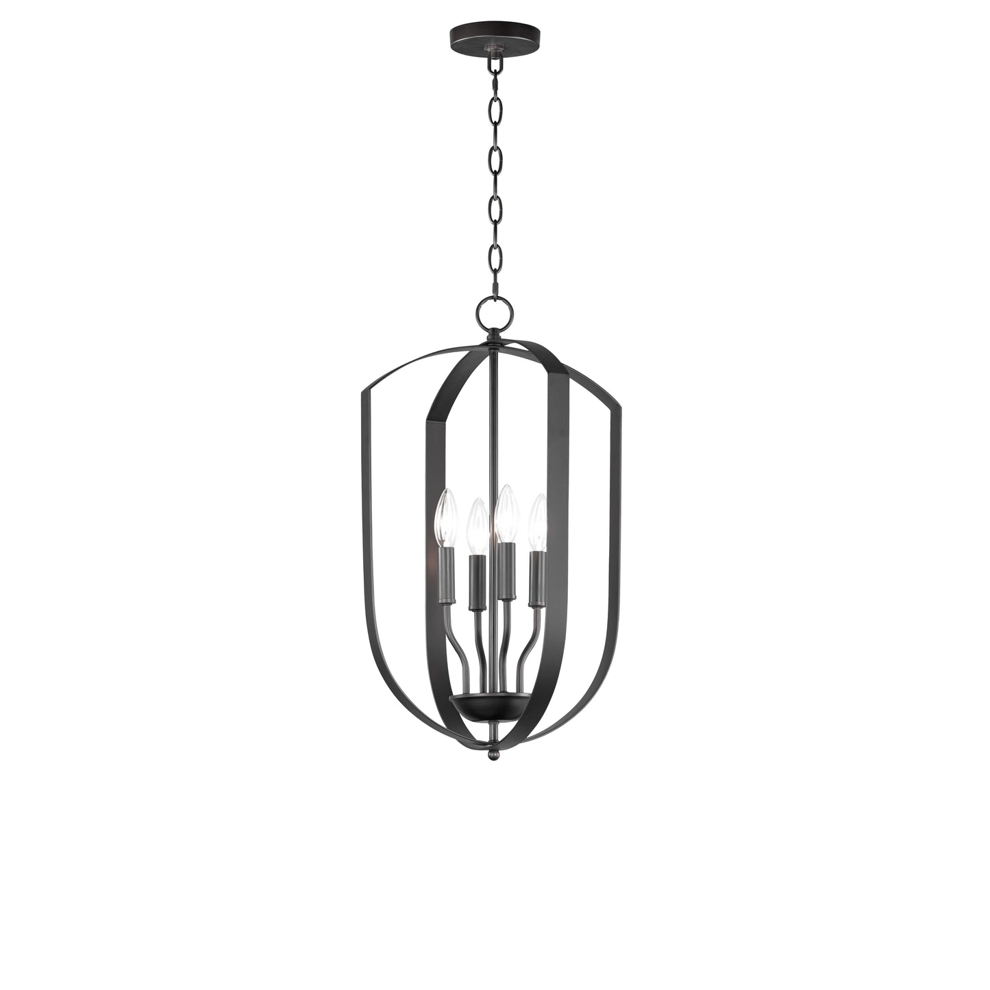 Provident 4-Light Chandelier Black by Maxim Lighting