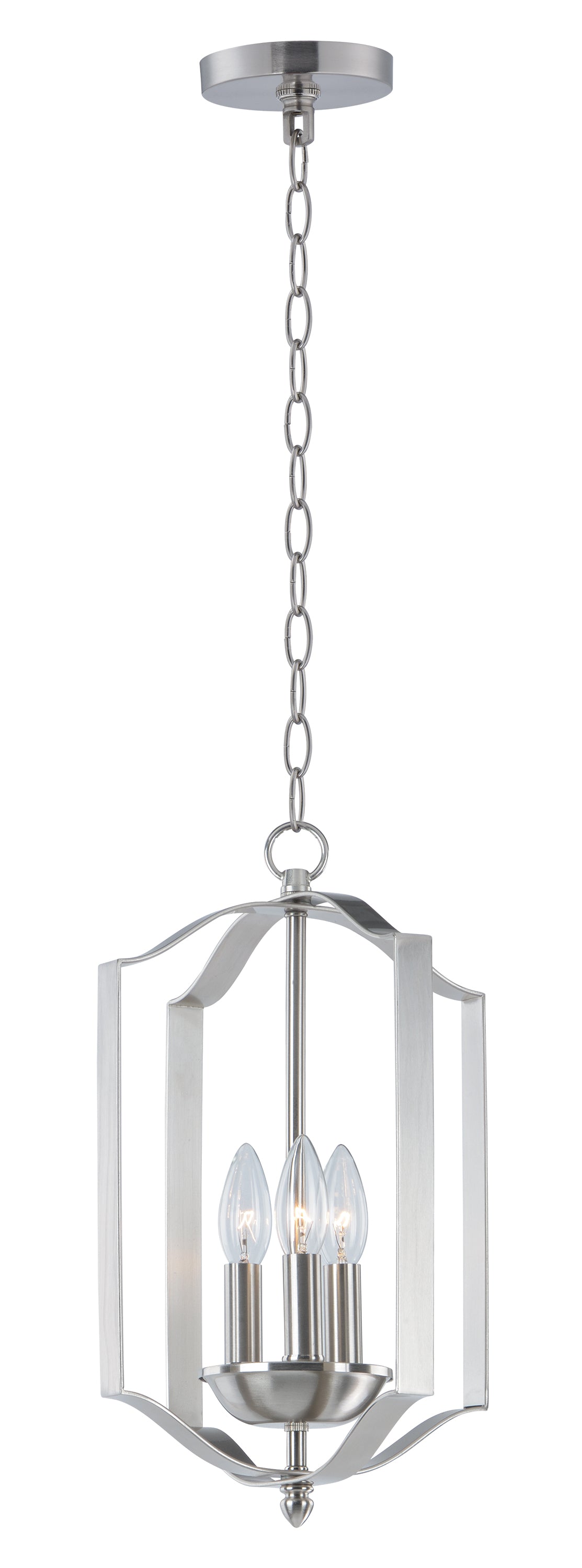 Provident 3-Light Chandelier Satin Nickel by Maxim Lighting