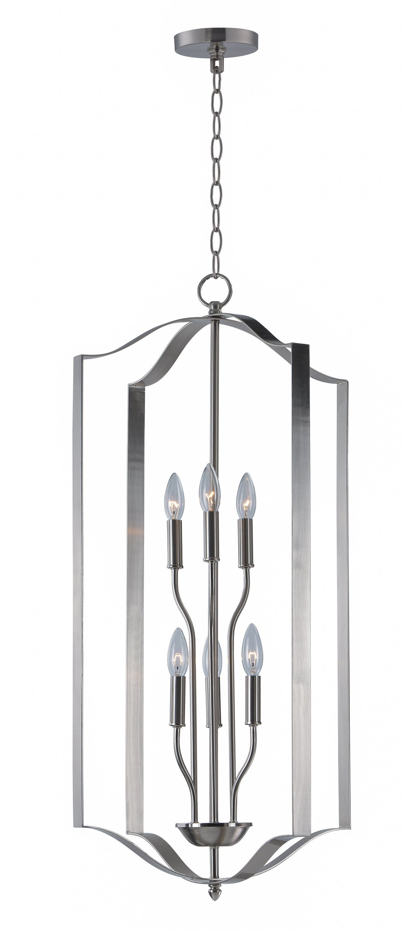 Provident 6-Light Chandelier Satin Nickel by Maxim Lighting