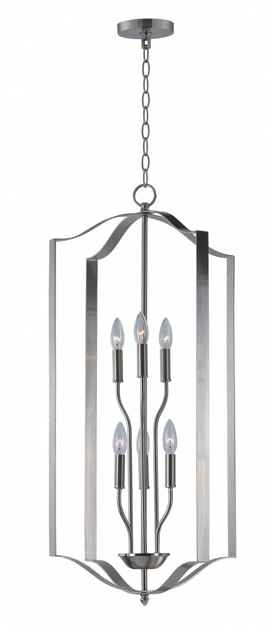 Provident 6-Light Chandelier Satin Nickel by Maxim Lighting
