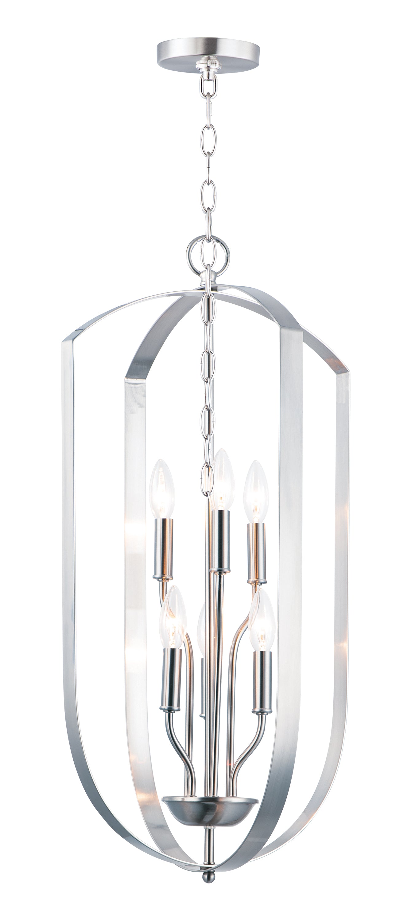 Provident 6-Light Chandelier Satin Nickel by Maxim Lighting