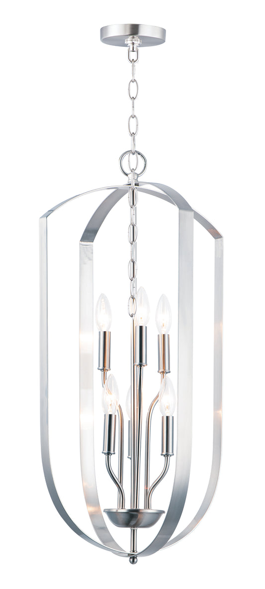 Provident 6-Light Chandelier Satin Nickel by Maxim Lighting