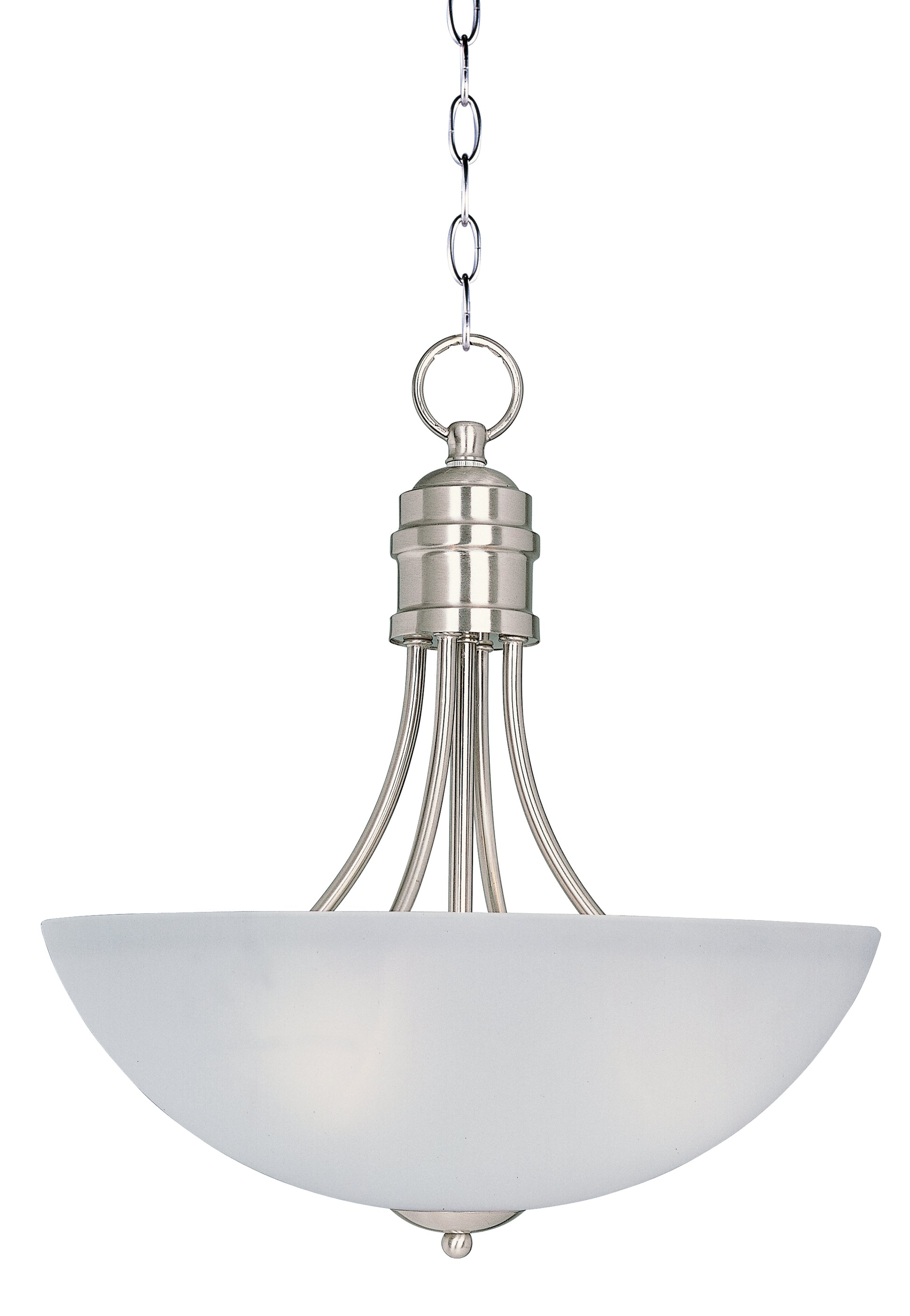Logan 3-Light Pendant Satin Nickel by Maxim Lighting
