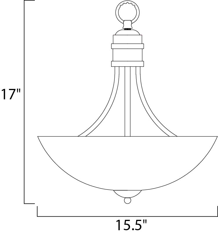 Logan 3-Light Pendant Satin Nickel by Maxim Lighting