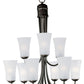 Logan 9-Light Chandelier Oil Rubbed Bronze by Maxim Lighting