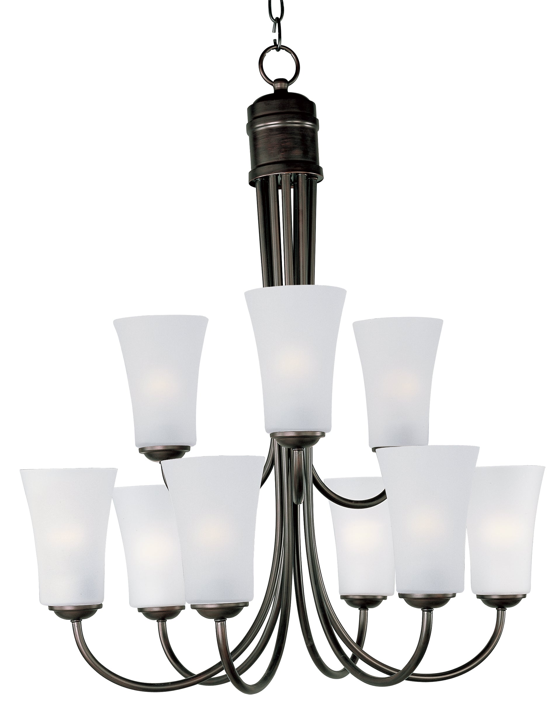 Logan 9-Light Chandelier Oil Rubbed Bronze by Maxim Lighting
