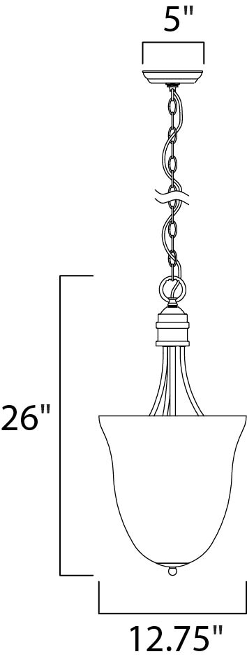 Logan 3-Light Pendant Oil Rubbed Bronze by Maxim Lighting