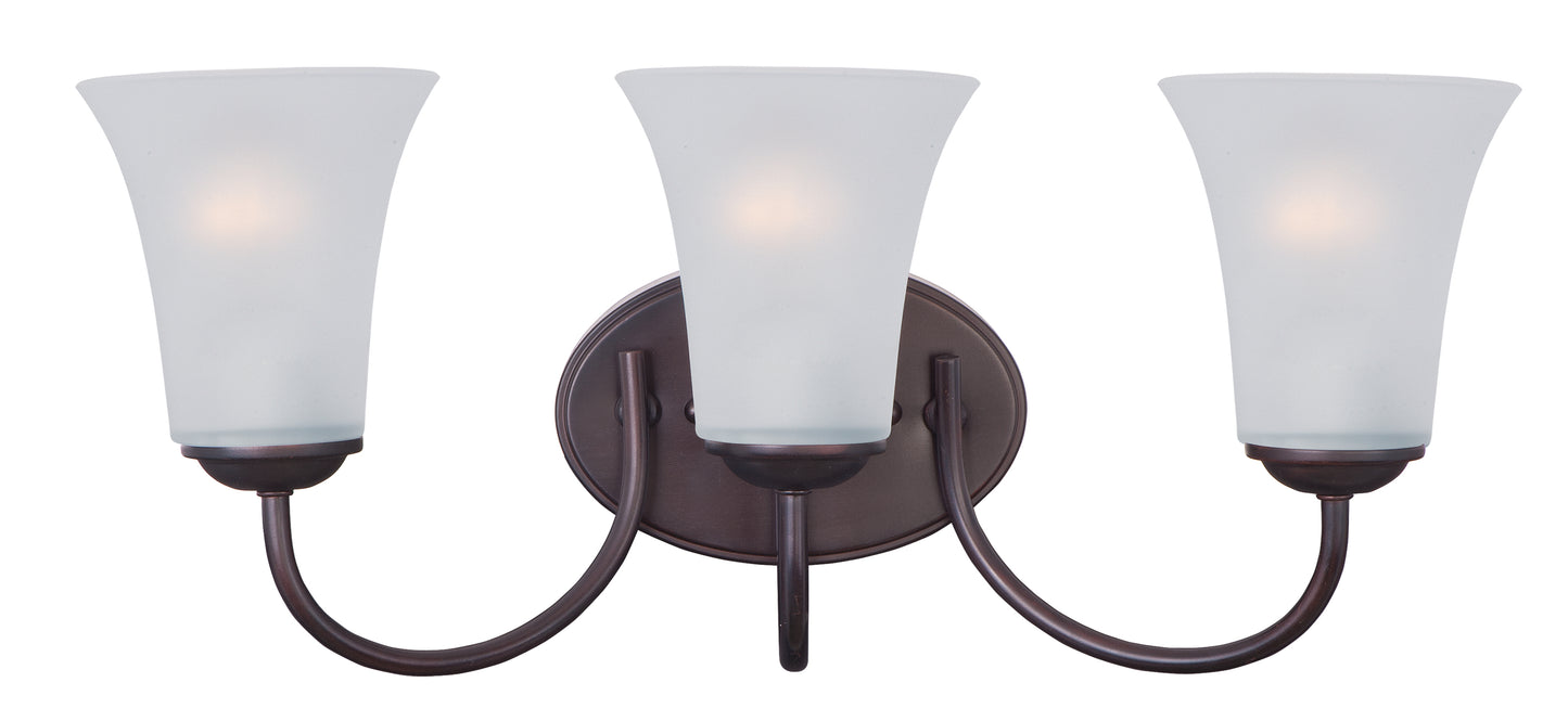Logan 3-Light Bath Vanity Oil Rubbed Bronze by Maxim Lighting