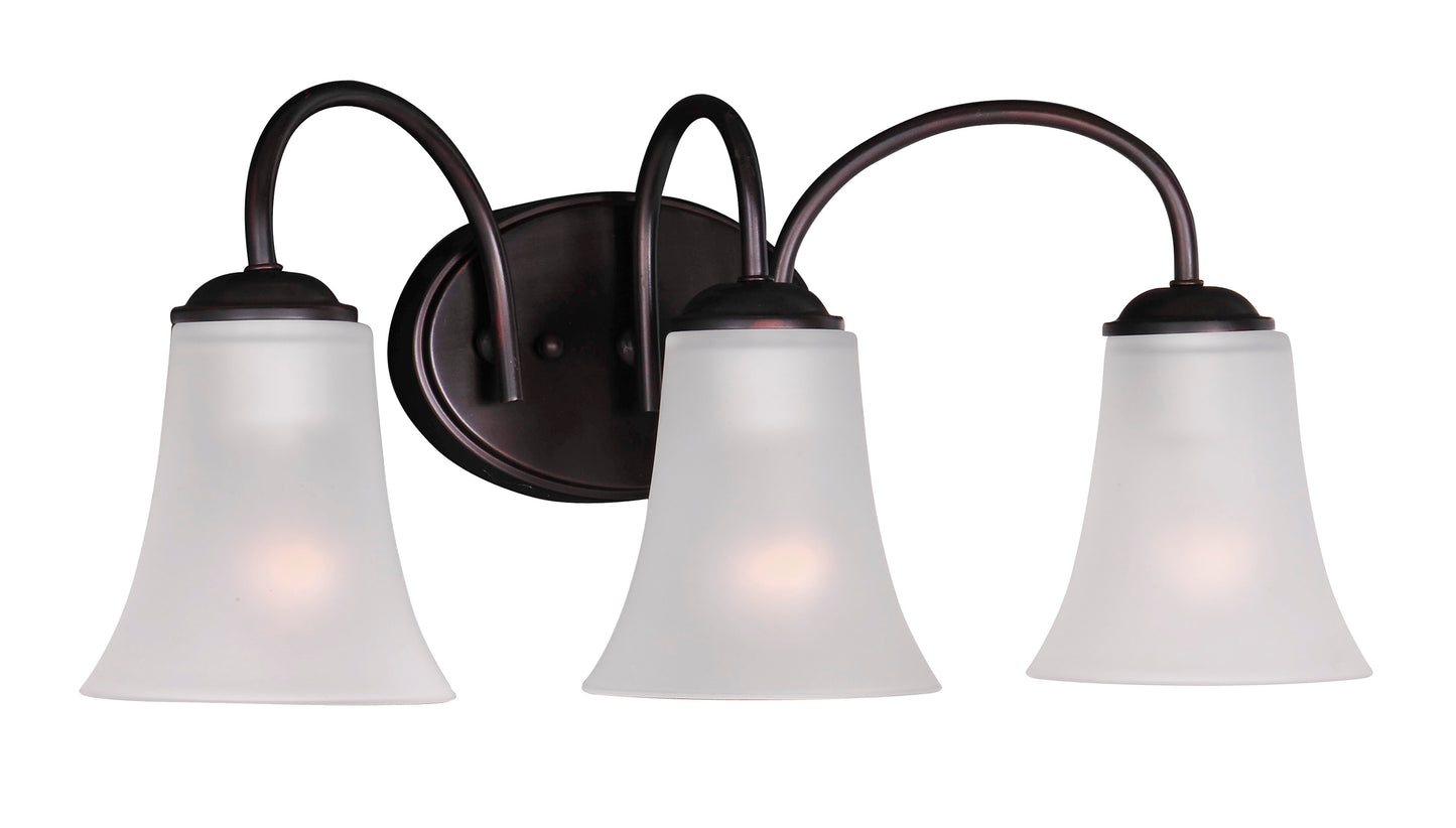 Logan 3-Light Bath Vanity Oil Rubbed Bronze by Maxim Lighting