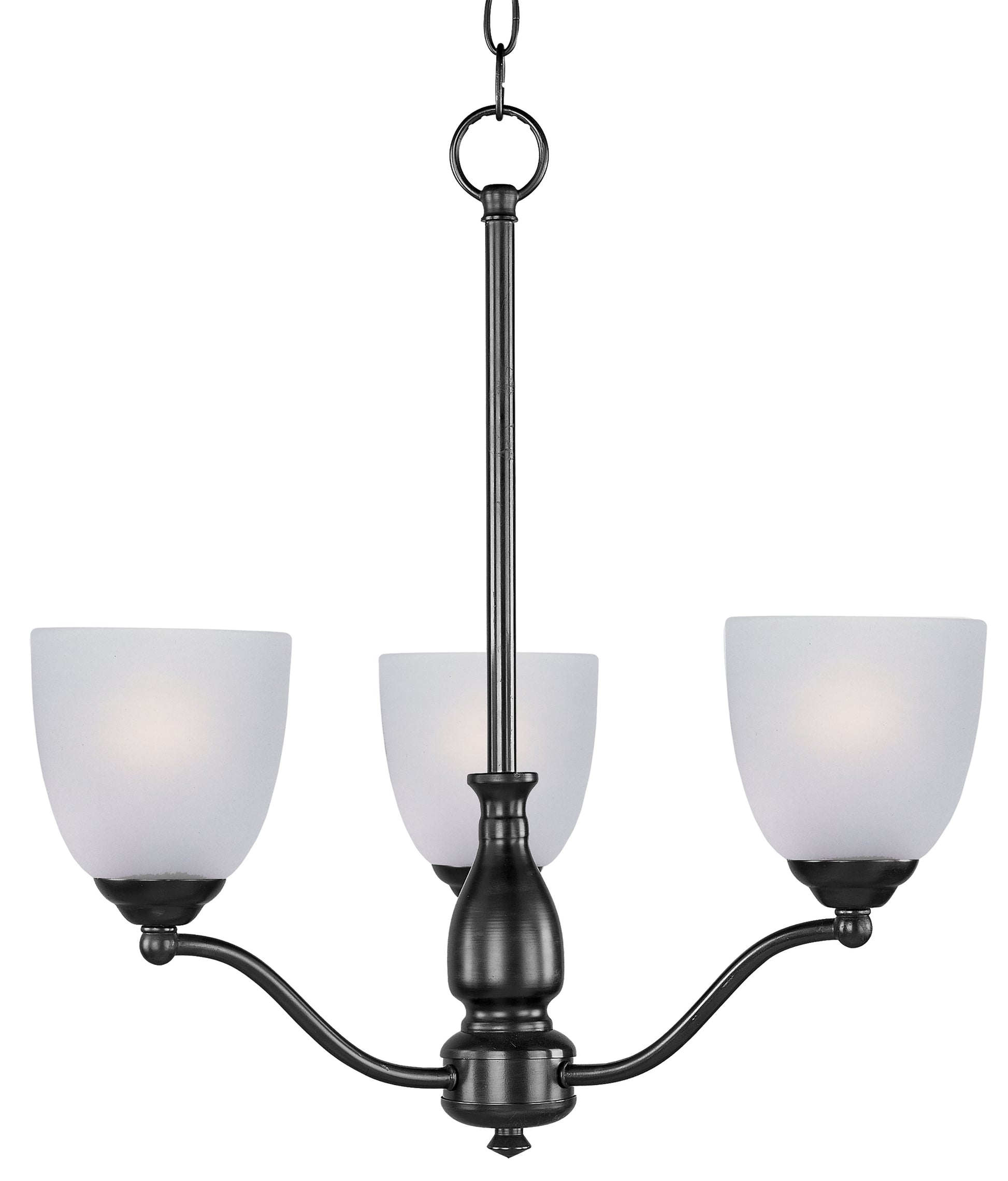 Stefan 3-Light Chandelier Black by Maxim Lighting