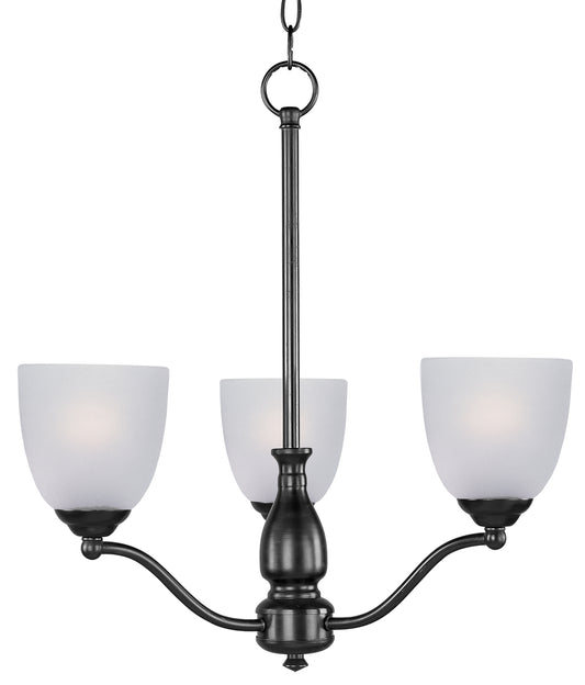 Stefan 3-Light Chandelier Black by Maxim Lighting