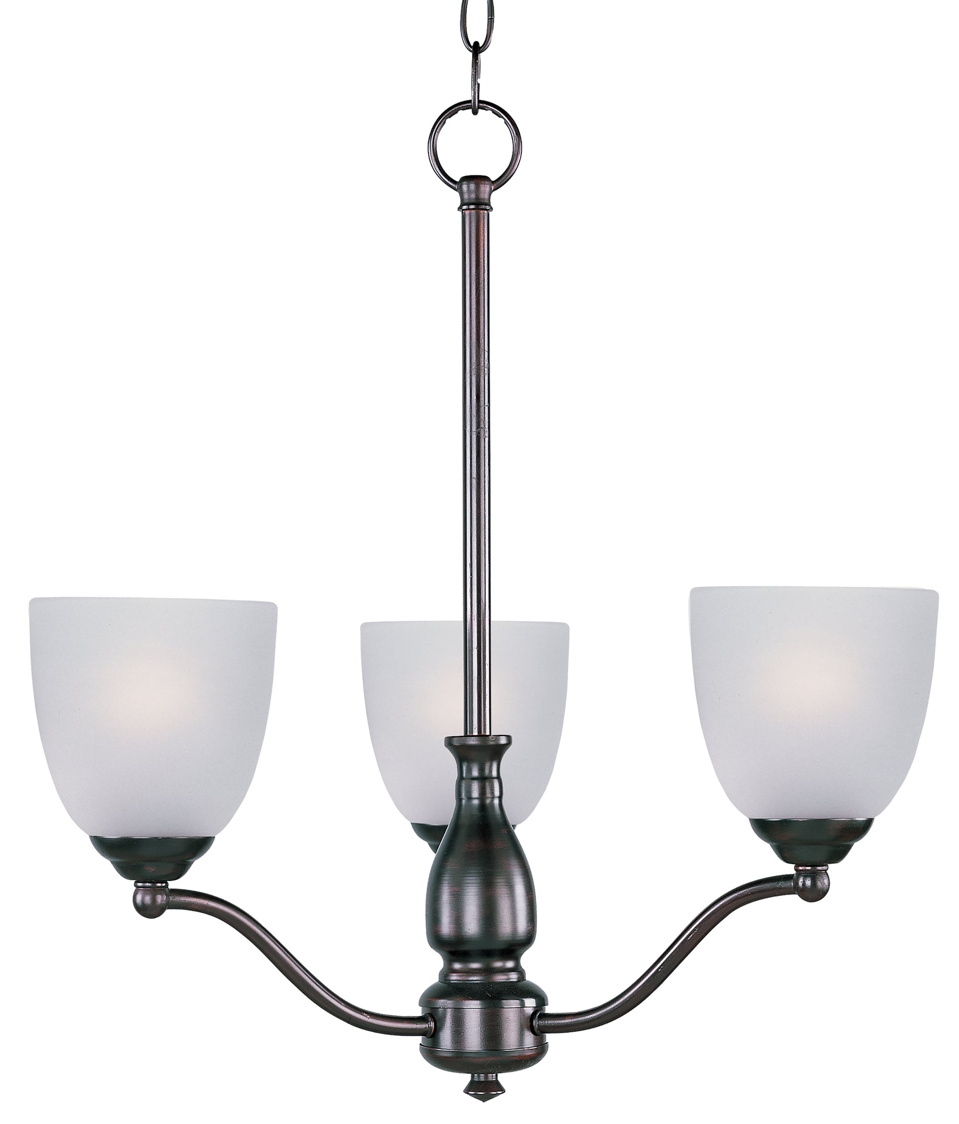 Stefan 3-Light Chandelier Oil Rubbed Bronze by Maxim Lighting
