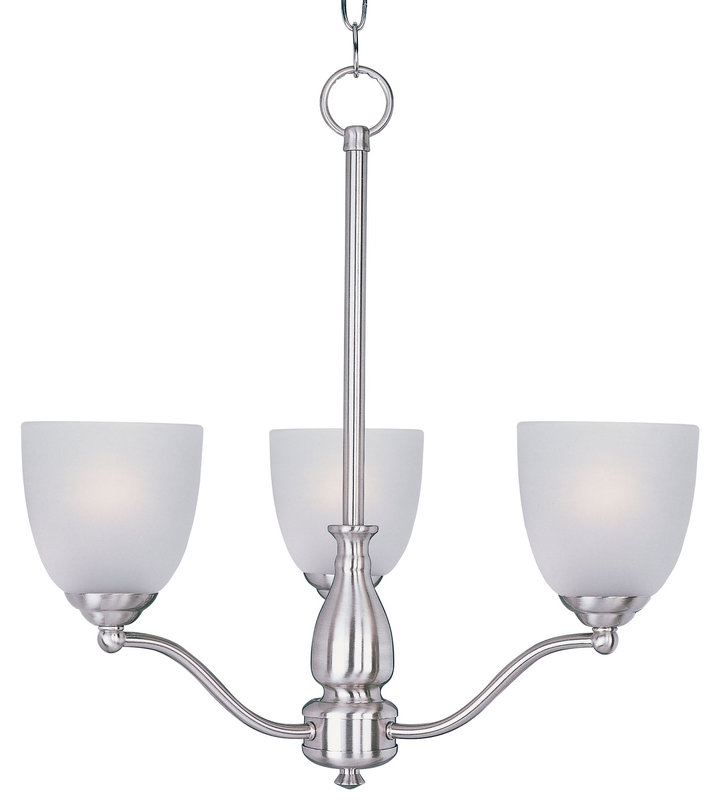 Stefan 3-Light Chandelier Satin Nickel by Maxim Lighting