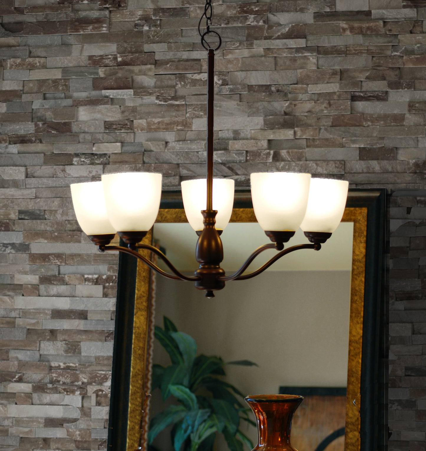 Stefan 5-Light Chandelier Oil Rubbed Bronze by Maxim Lighting