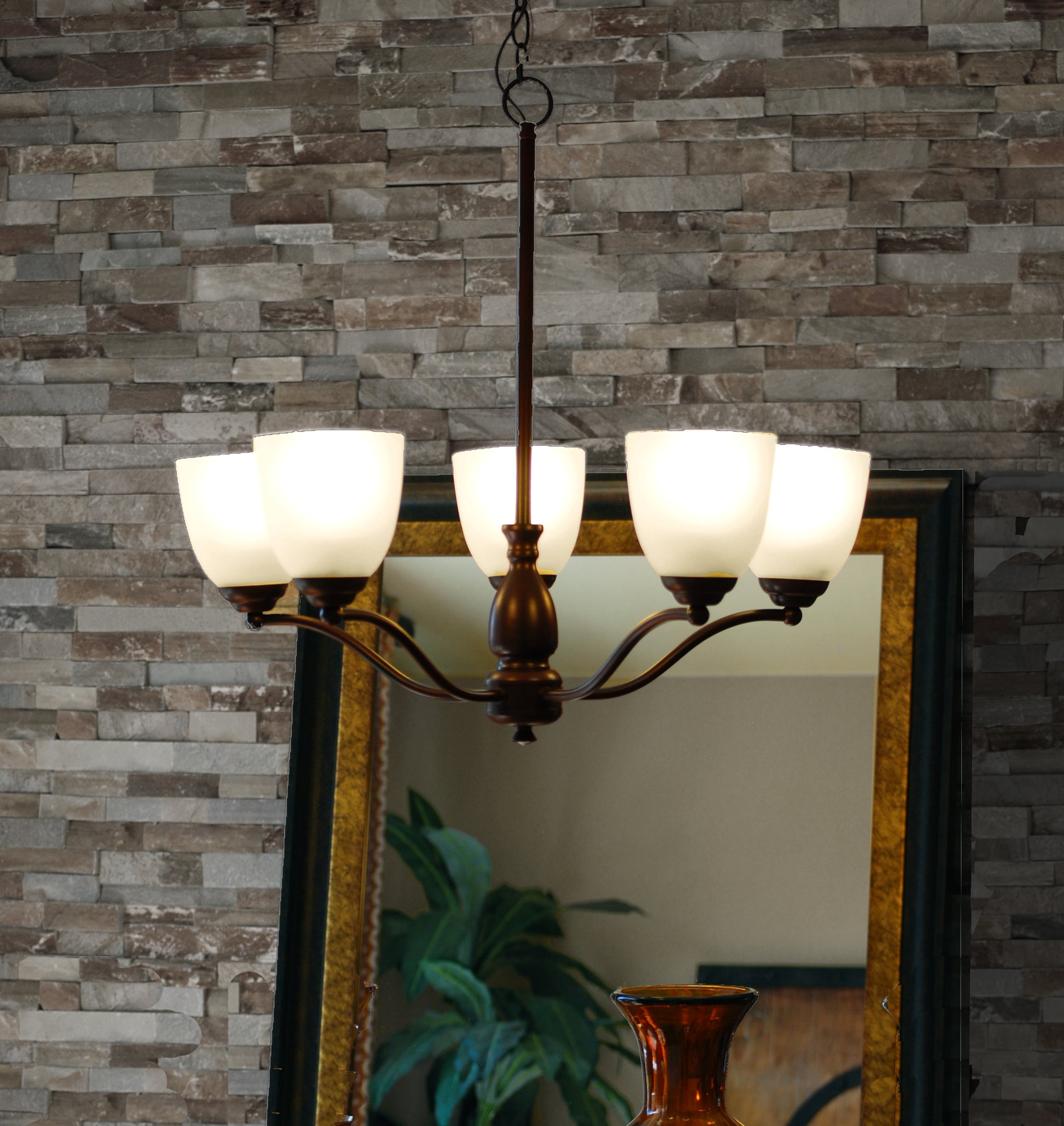 Stefan 5-Light Chandelier Oil Rubbed Bronze by Maxim Lighting