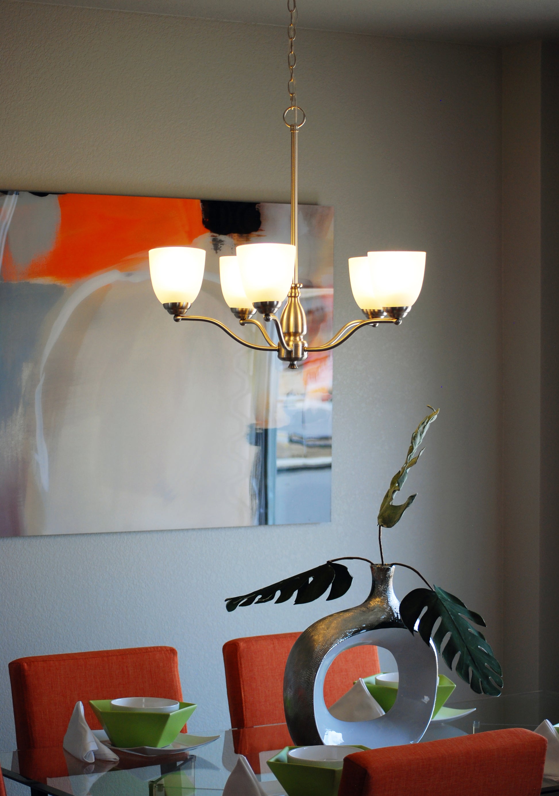 Stefan 5-Light Chandelier Satin Nickel by Maxim Lighting