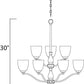 Stefan 9-Light Chandelier Satin Nickel by Maxim Lighting