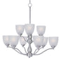 Stefan 9-Light Chandelier Satin Nickel by Maxim Lighting