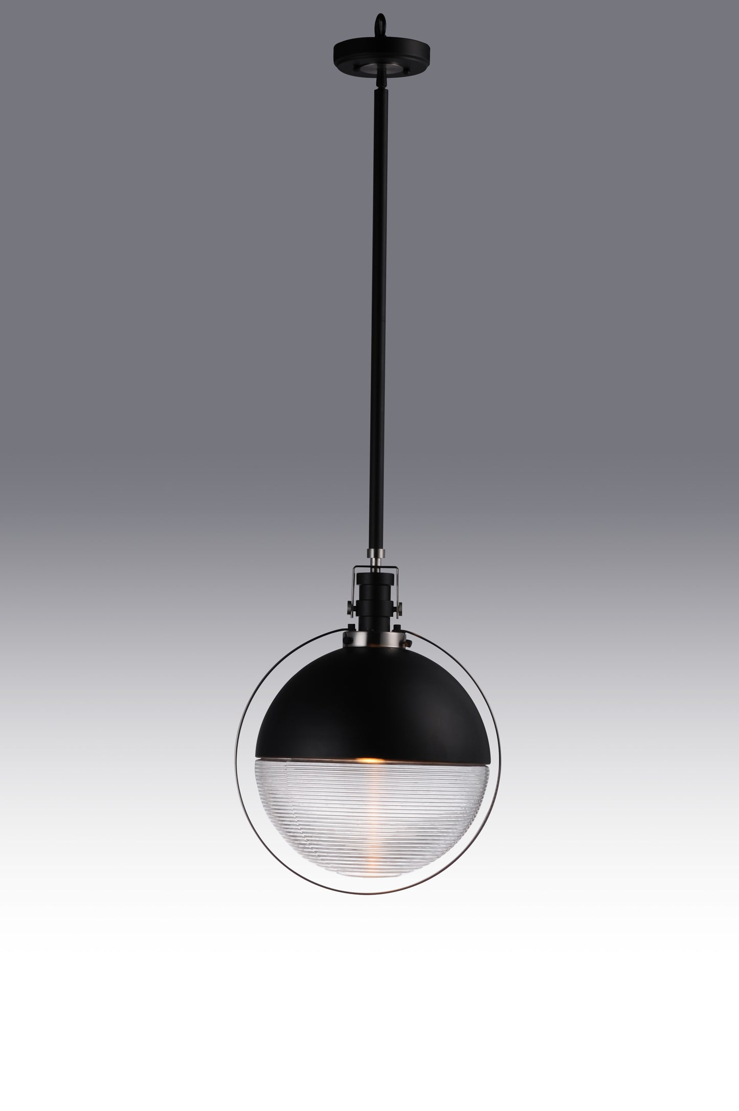 Axiom LED Pendant Black/Satin Nickel by Maxim Lighting