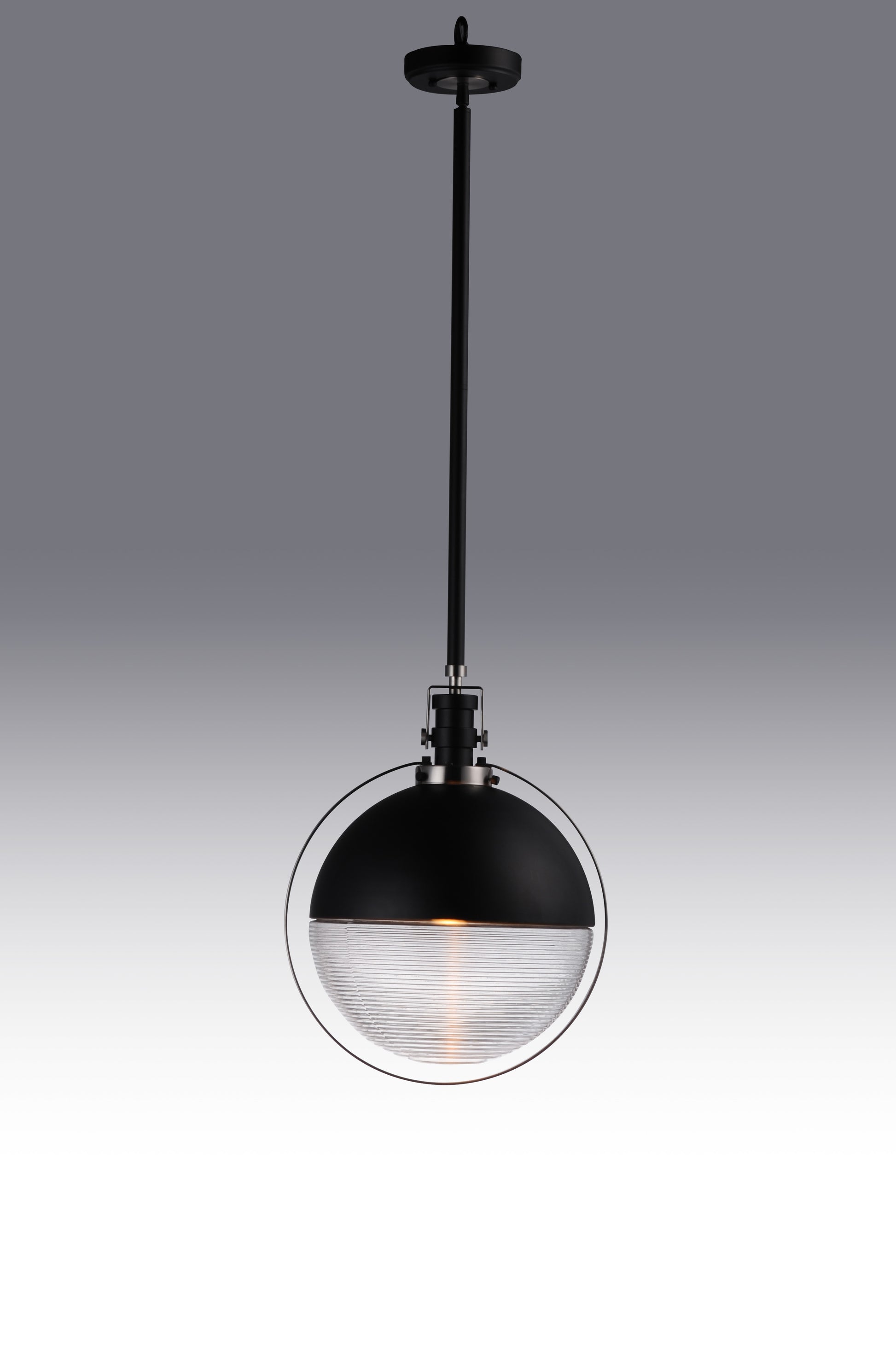 Axiom LED Pendant Black/Satin Nickel by Maxim Lighting