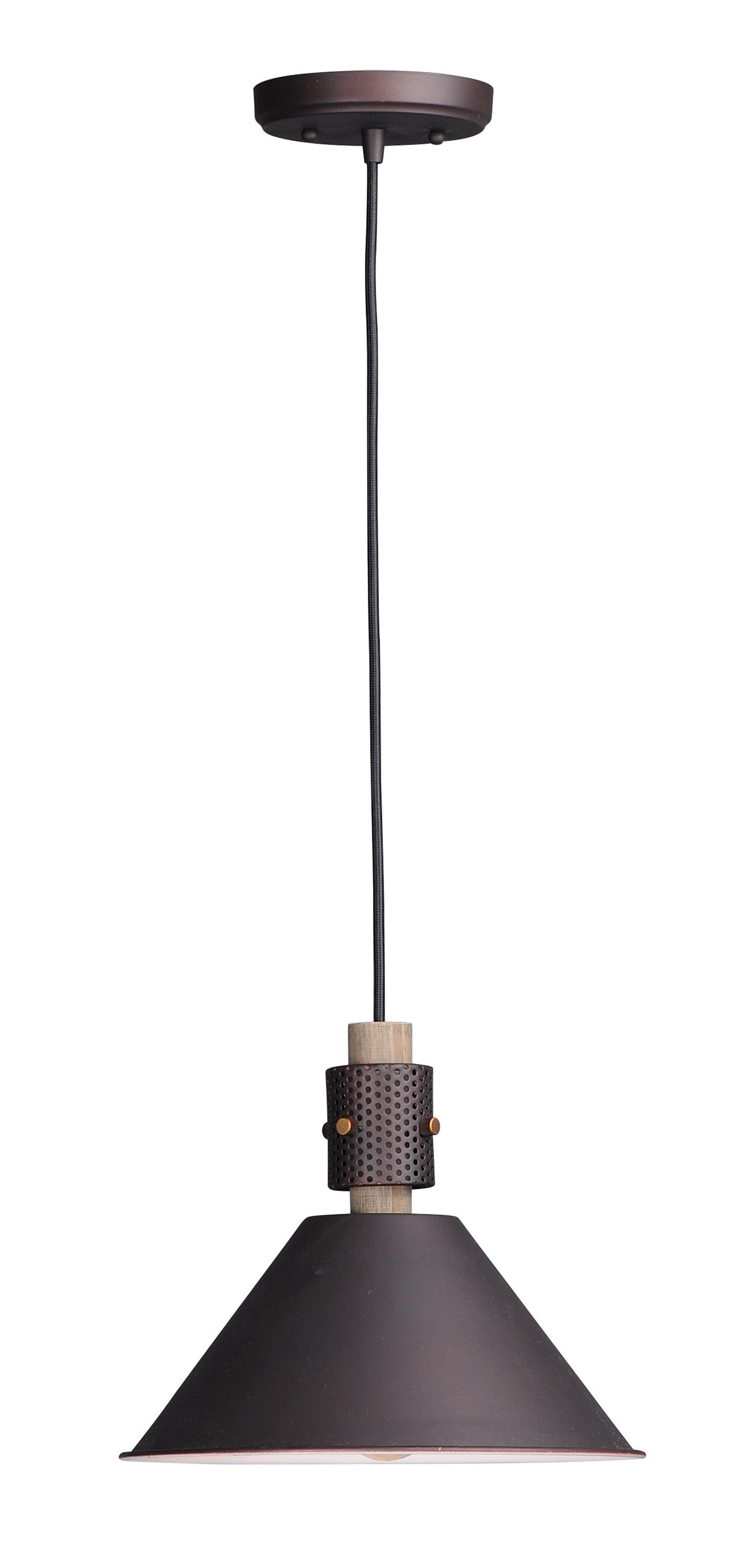 Tucson Pendant Oil Rubbed Bronze/Weathered Wood by Maxim Lighting