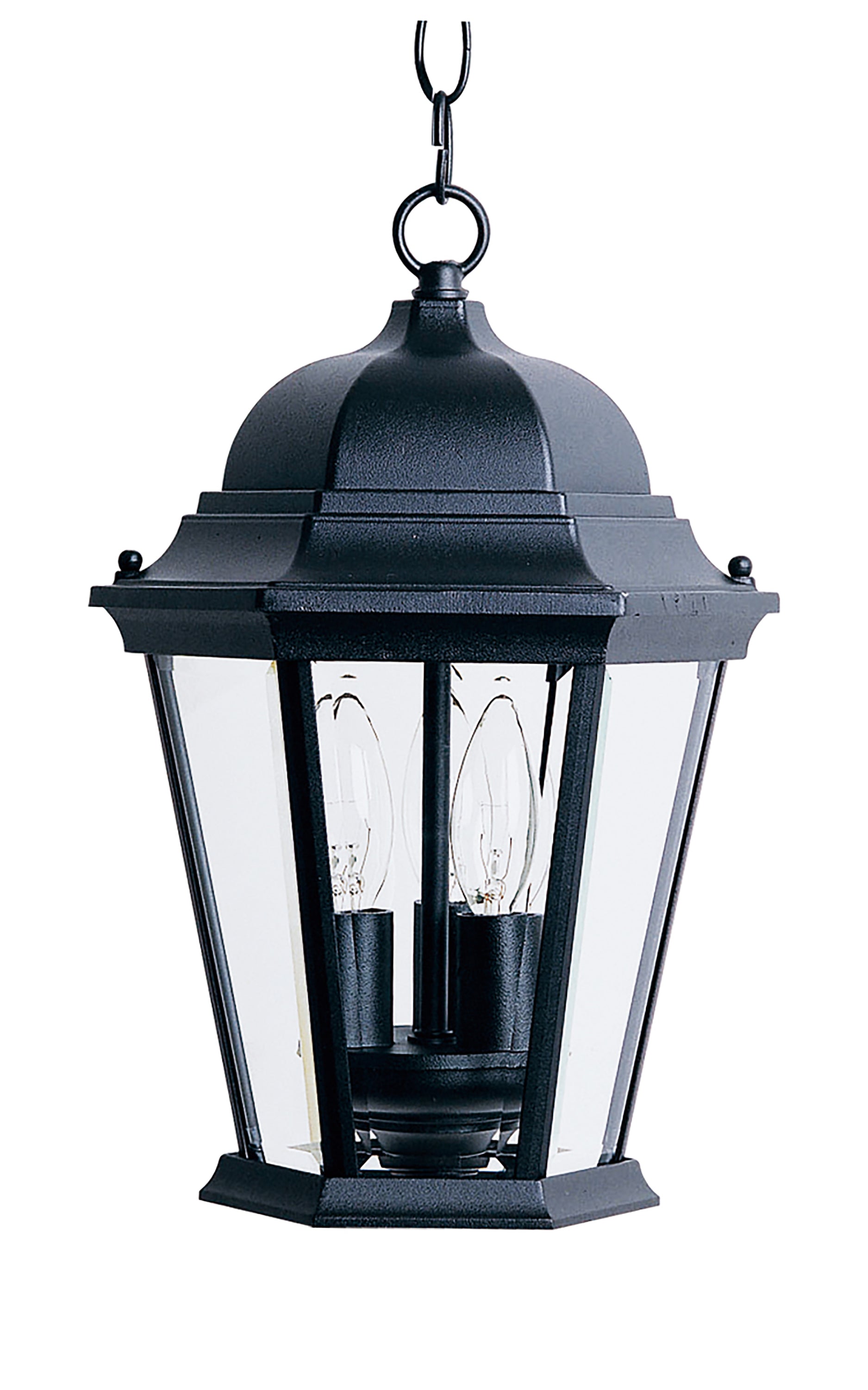 Westlake Cast 3-Light Outdoor Hanging Lantern Black by Maxim Lighting