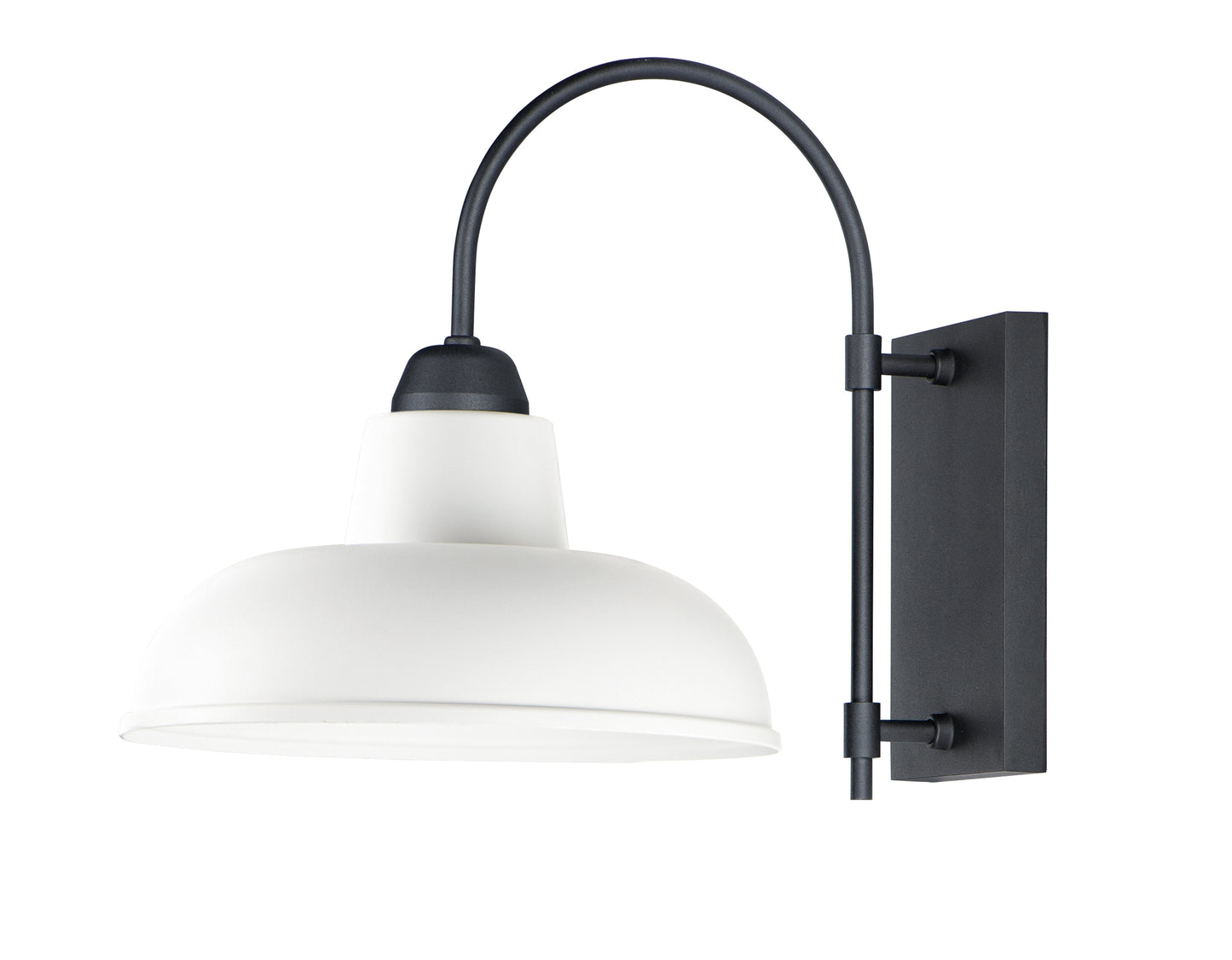 Industrial Outdoor Wall Sconce White/Black by Maxim Lighting