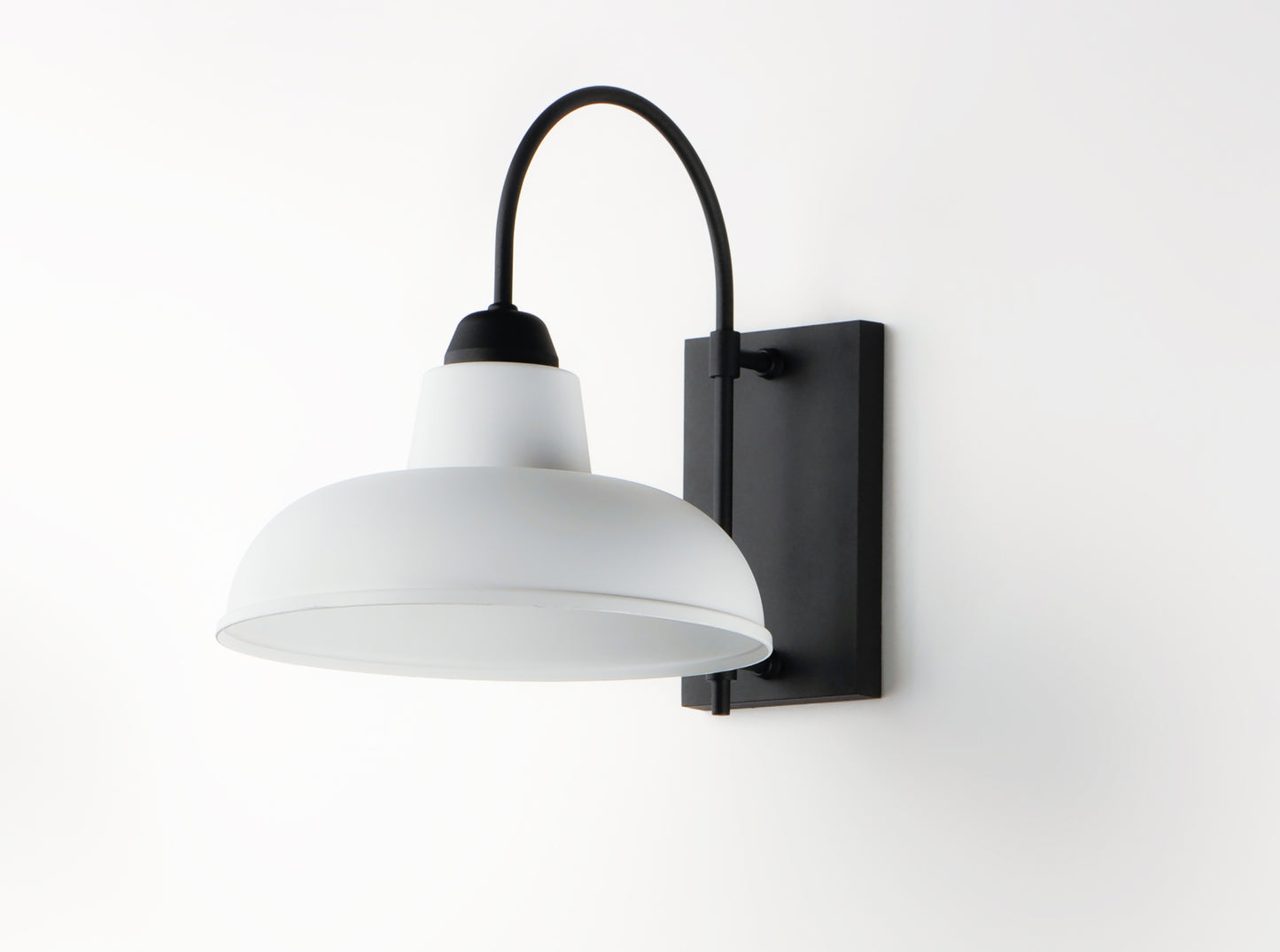Industrial Outdoor Wall Sconce White/Black by Maxim Lighting