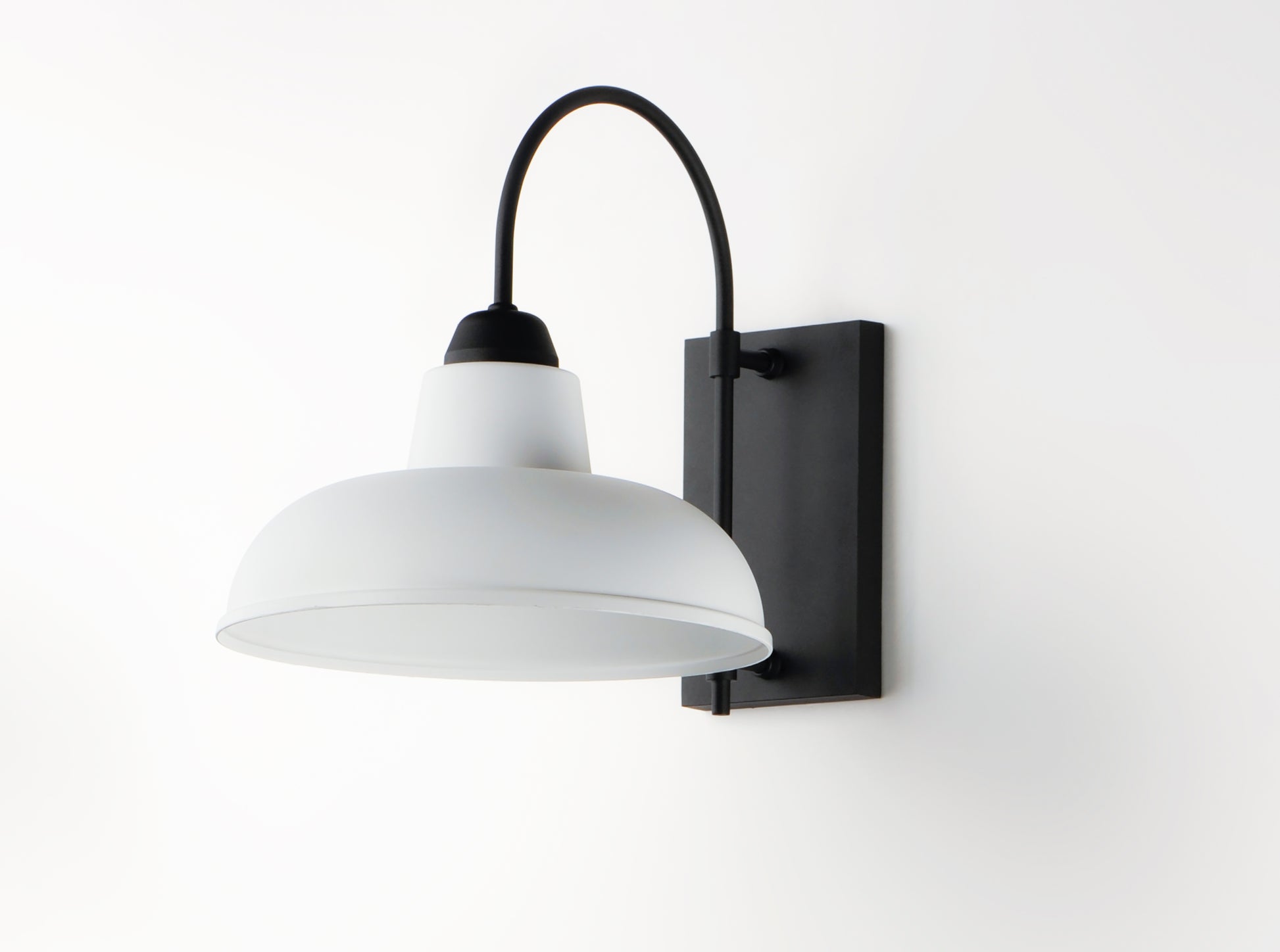 Industrial Outdoor Wall Sconce White/Black by Maxim Lighting