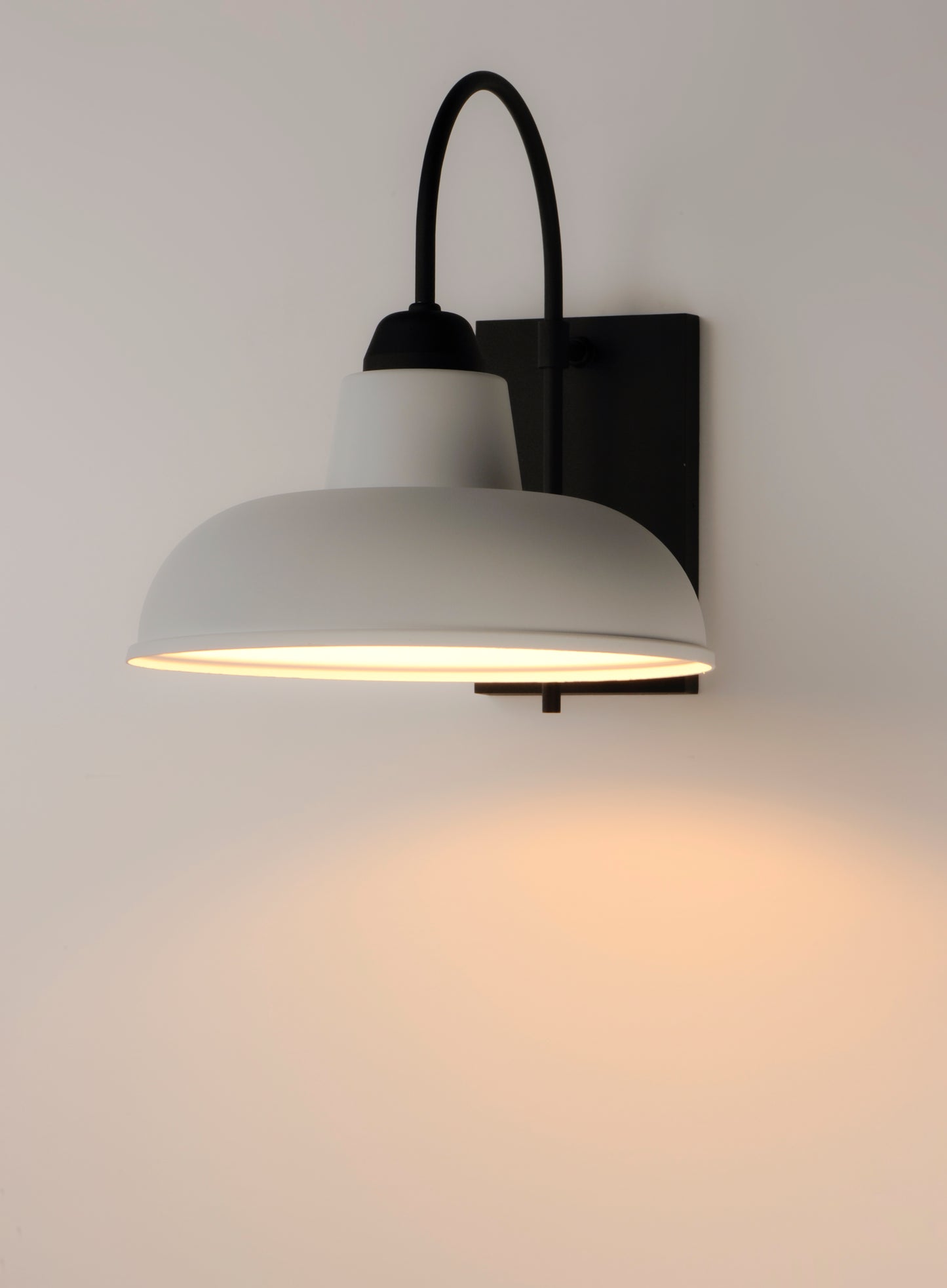Industrial Outdoor Wall Sconce White/Black by Maxim Lighting