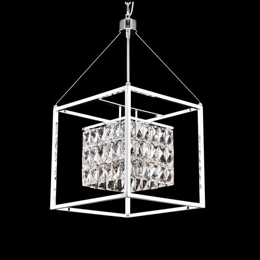 Cages Pendant 4-Light in Chrome 1012CH by StarFire Crystal
